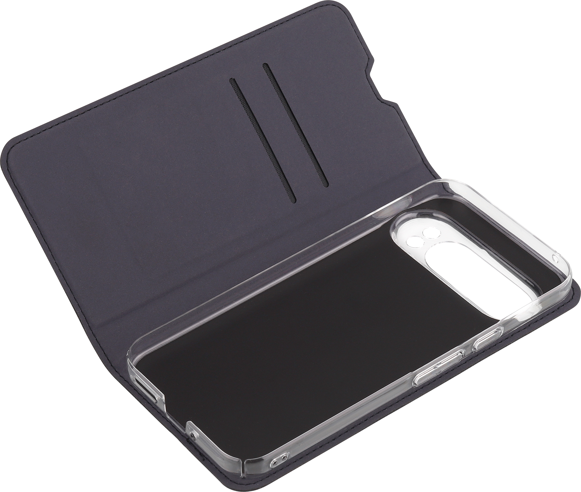 FoneKit BookCase -suojakotelo, Google Pixel 9 Pro XL, musta