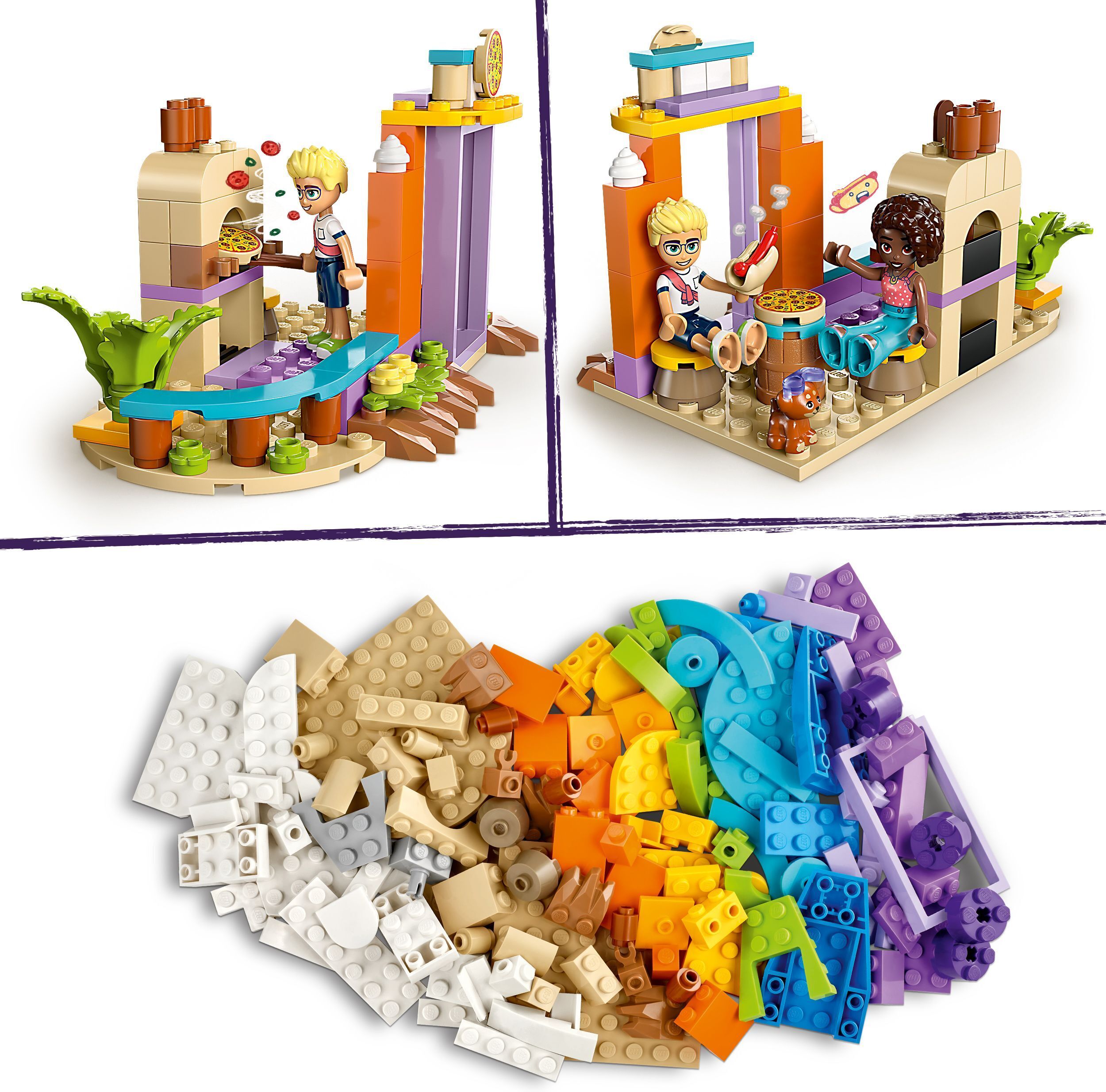 LEGO Friends 42672 – Loma‑ ja rantarakennelmat matkalaukussa