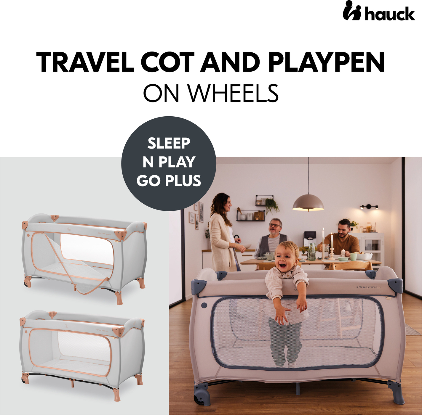 Hauck Sleep N Play Go Plus matkasänky, Dusty Blue
