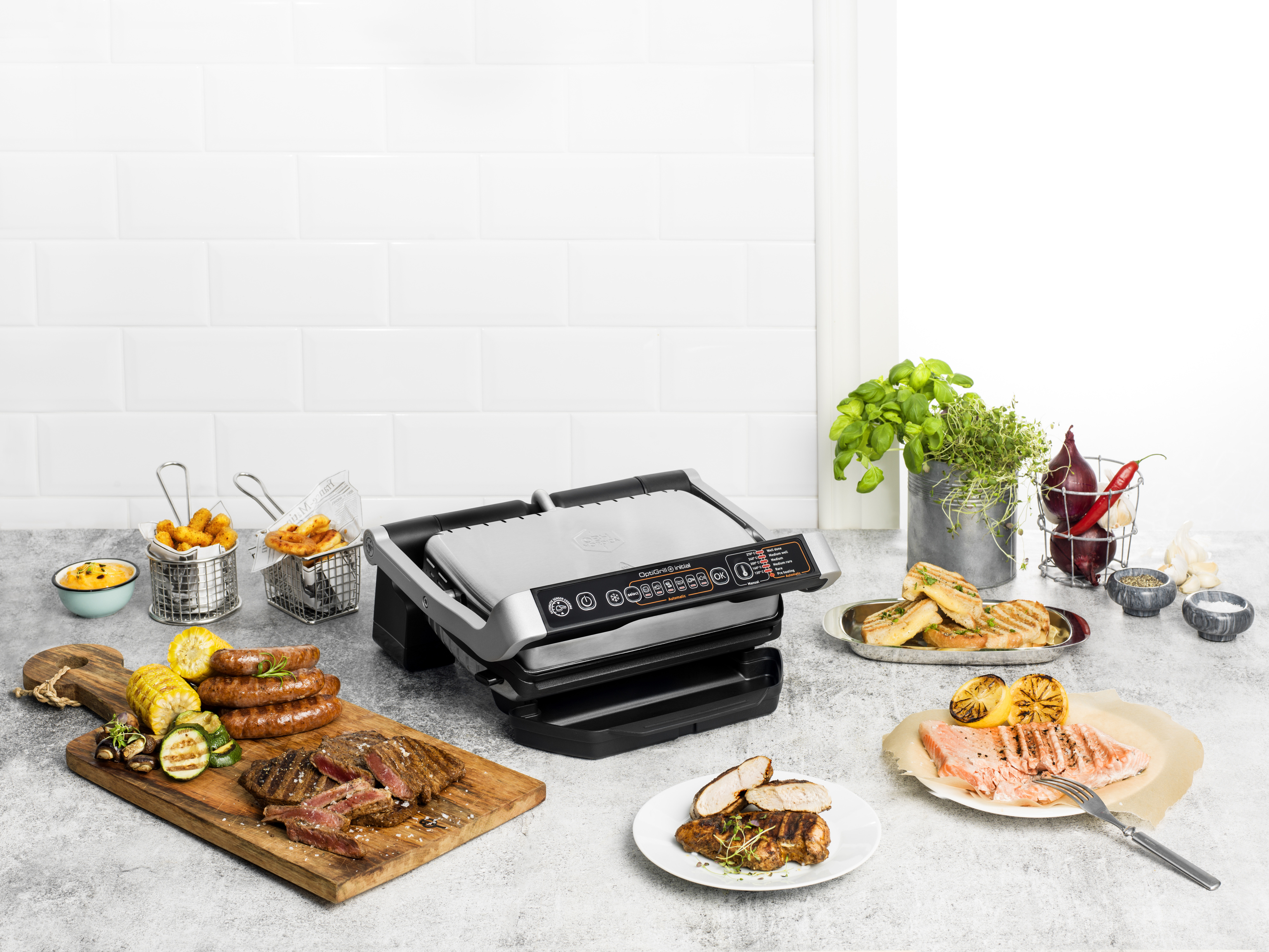 OBH Nordica Optigrill+ Initial -pöytägrilli, ruostumaton teräs