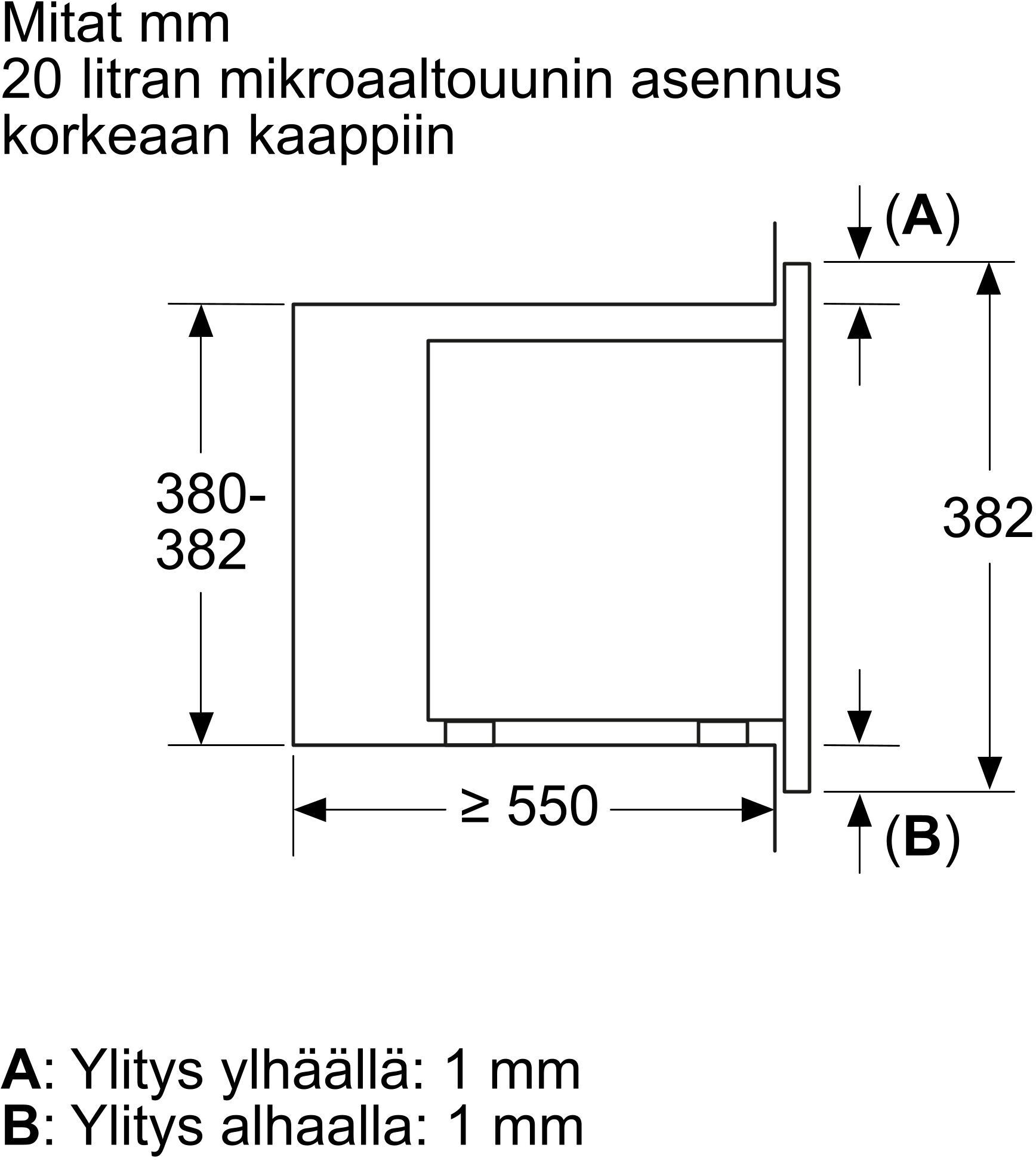 Bosch BFL623MS3 Serie 2 mikroaaltouuni, teräs