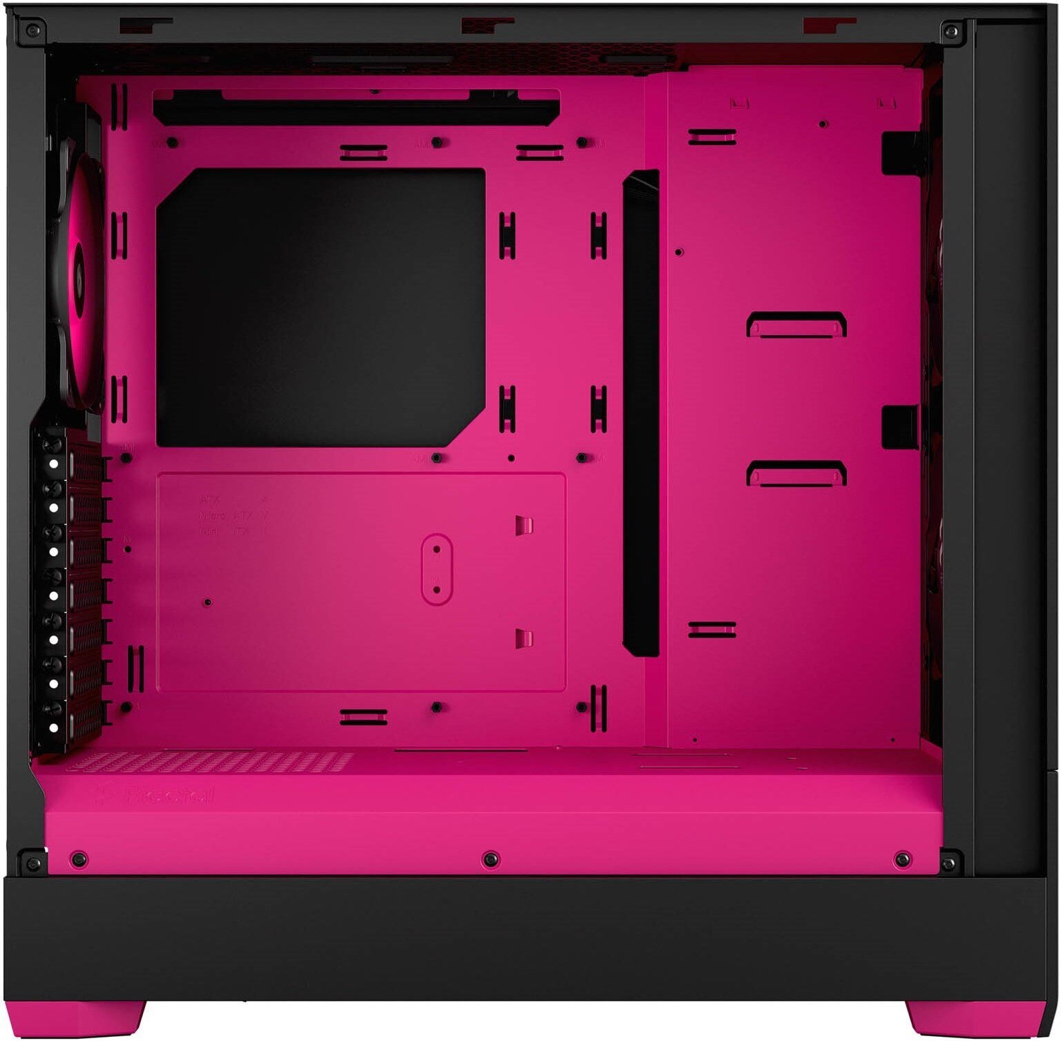 Fractal Design Pop Air RGB Magenta Core TG ATX-kotelo ikkunalla, musta/magenta