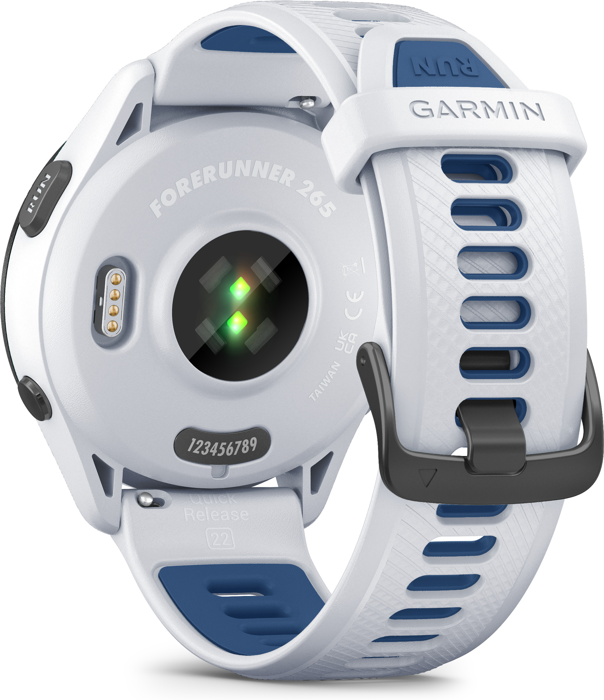 Garmin Forerunner 265 -urheilukello, valkoinen / sininen