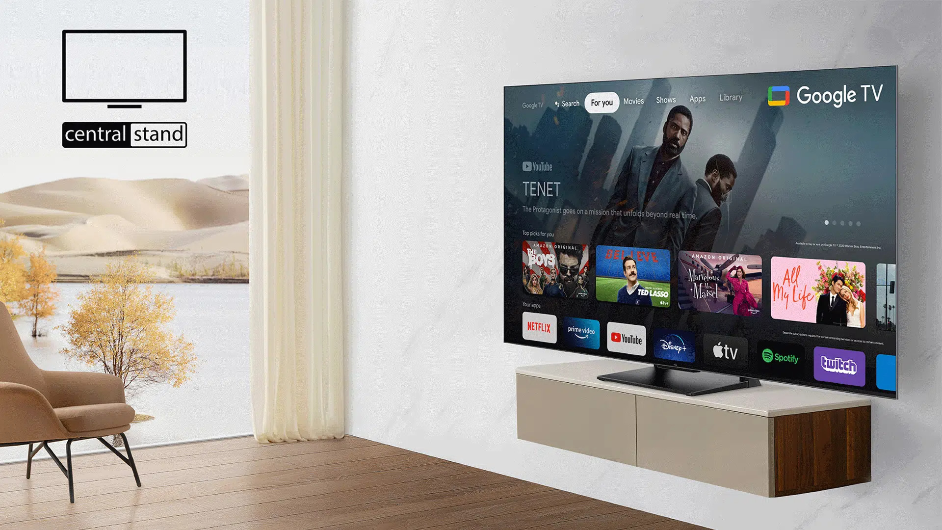 TCL C745 75" 4K QLED Google TV