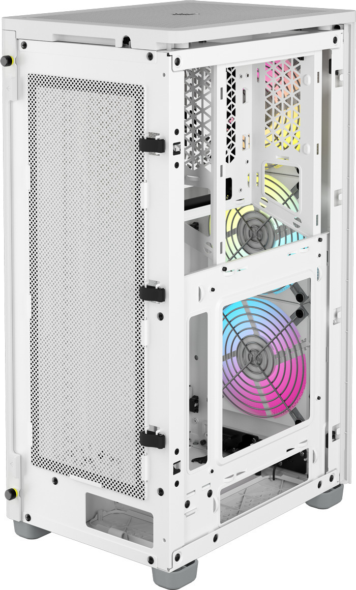 Corsair iCUE 2000D RGB AIRFLOW Mini-ITX-kotelo, valkoinen
