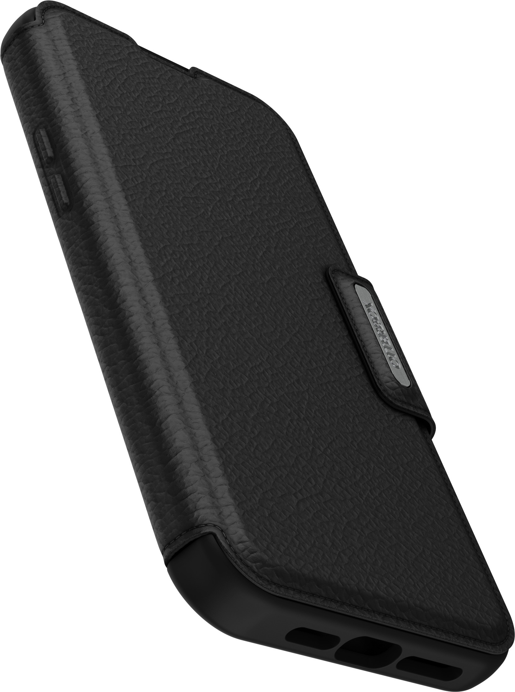 Otterbox Strada MagSafe -lompakkokotelo, iPhone 15 Pro Max, musta