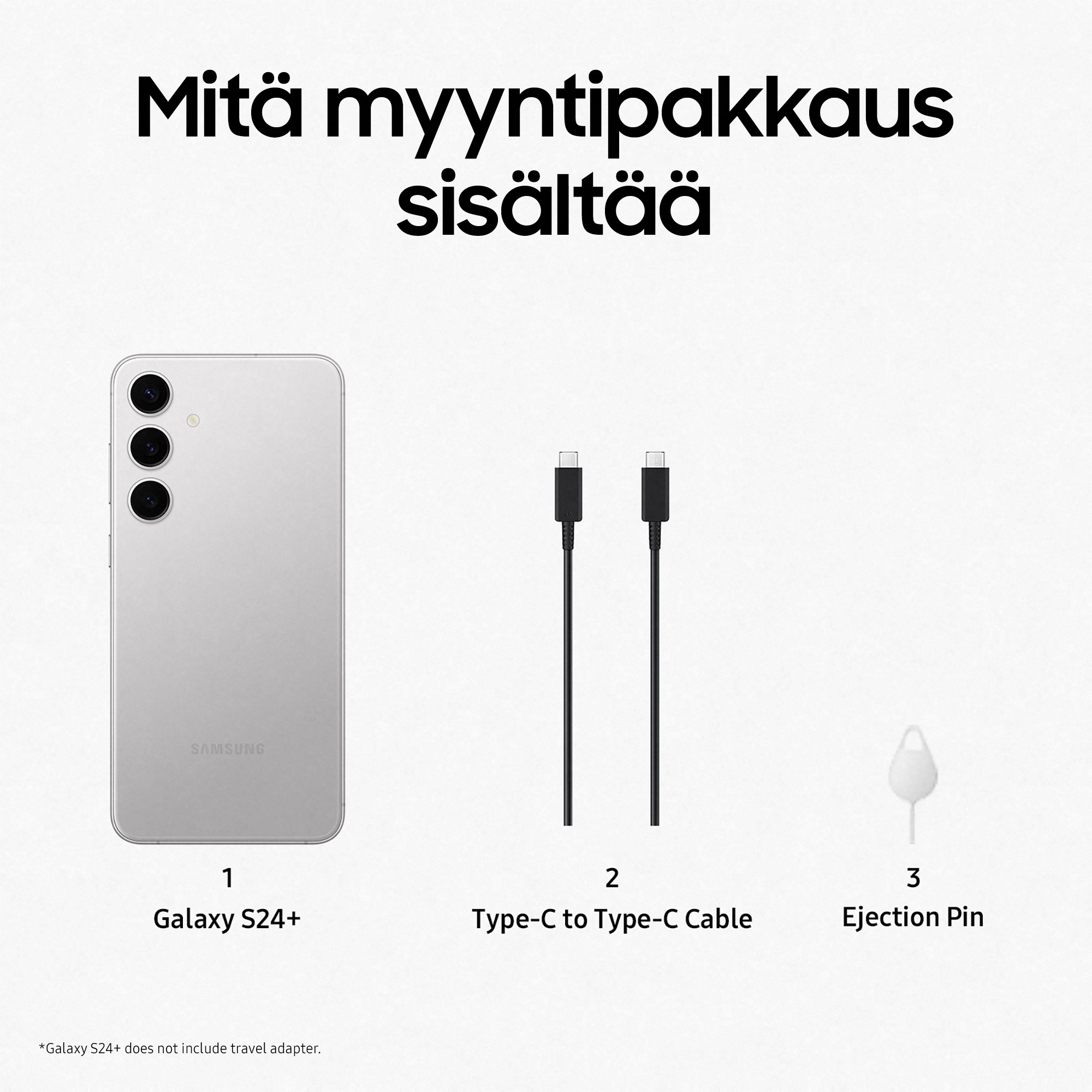 Samsung Galaxy S24+ 5G -puhelin, 256/12 Gt, Marble Gray 9 Samsung Galaxy S24+ 5G -puhelin, 256/12 Gt, Marble Gray - Image 9