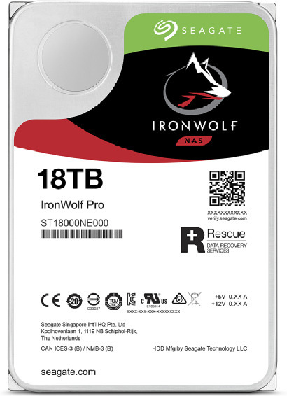 Seagate IRONWOLF PRO 18 Tt SATAIII 256 Mt 3,5" -kovalevy