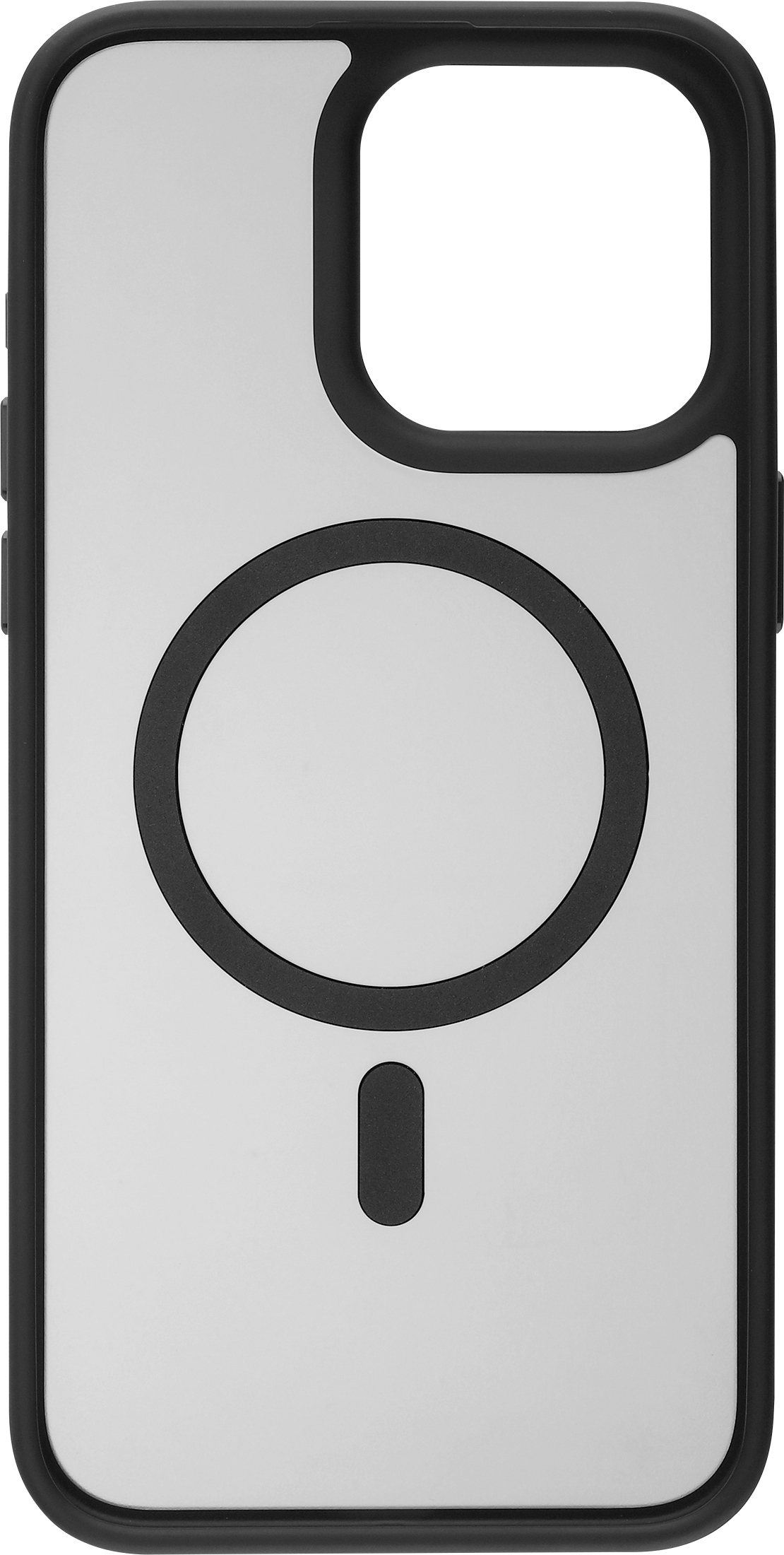 FoneKit MagSafe-yhteensopiva Soft Touch -suojakuori, iPhone 15, musta/harmaa