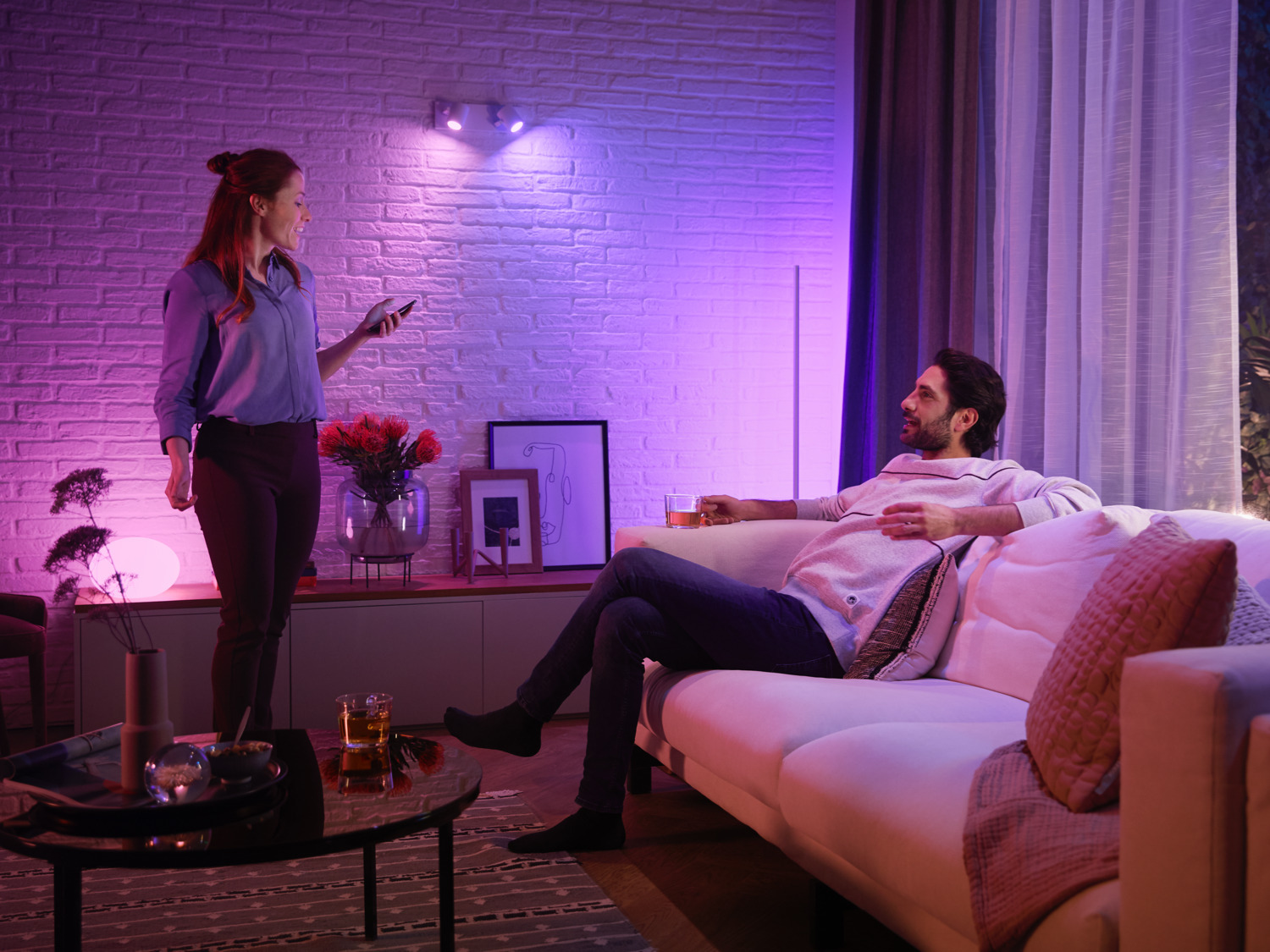 Philips Hue -LED-älylamppu, BT, White, GU10, 4,2 W, 2-pack