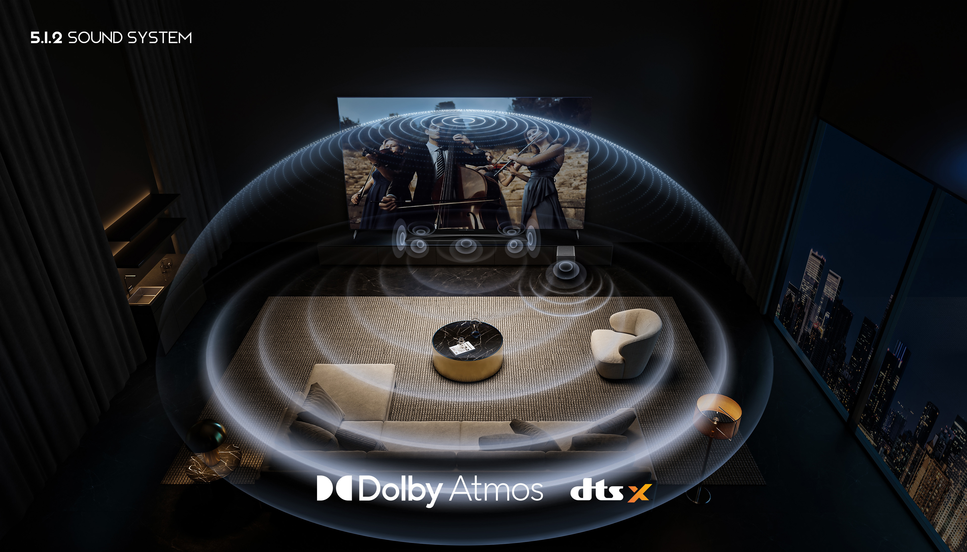 TCL Q75H 5.1.2 Dolby Atmos Soundbar -äänijärjestelmä