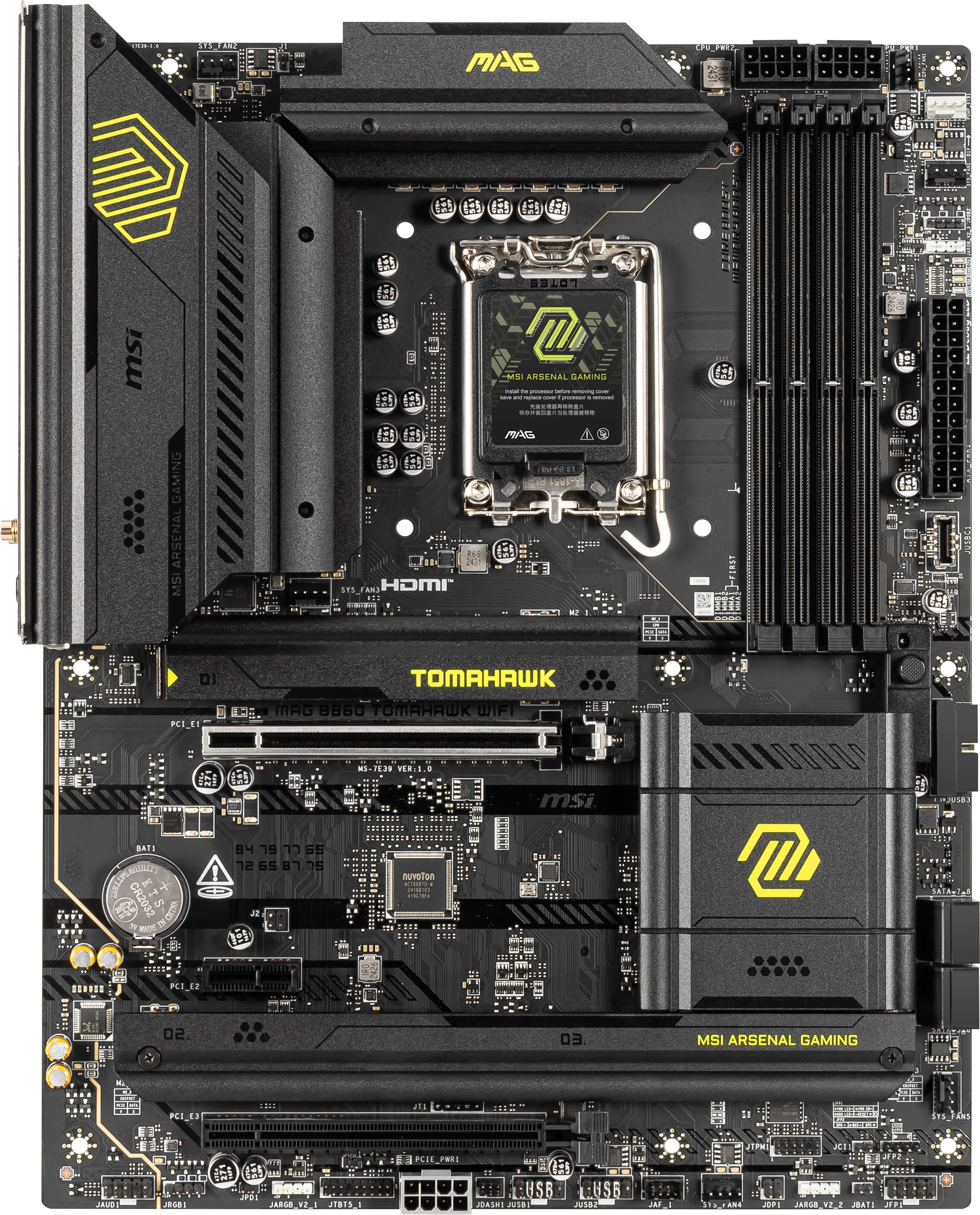 MSI MAG B860 TOMAHAWK WIFI ATX-emolevy
