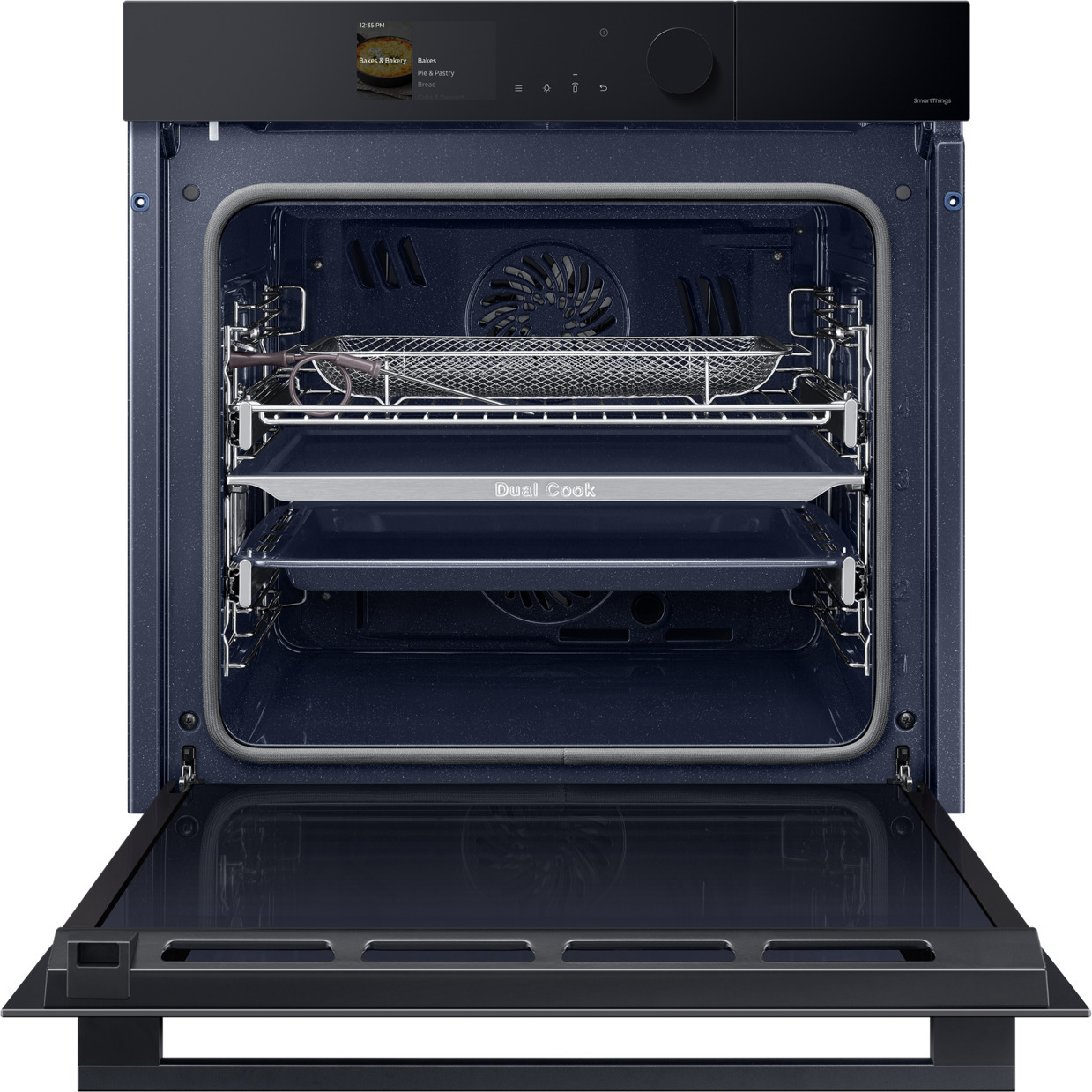 Samsung Bespoke Series 6 NV7B6675CCK Dual Cook Steam & Air Fry erillisuuni, musta