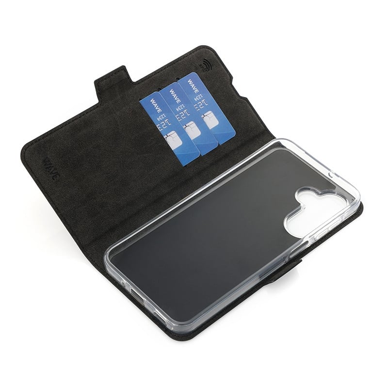 Wave Book Case suojakotelo, Samsung Galaxy S25 FE 5G, smoky sangria