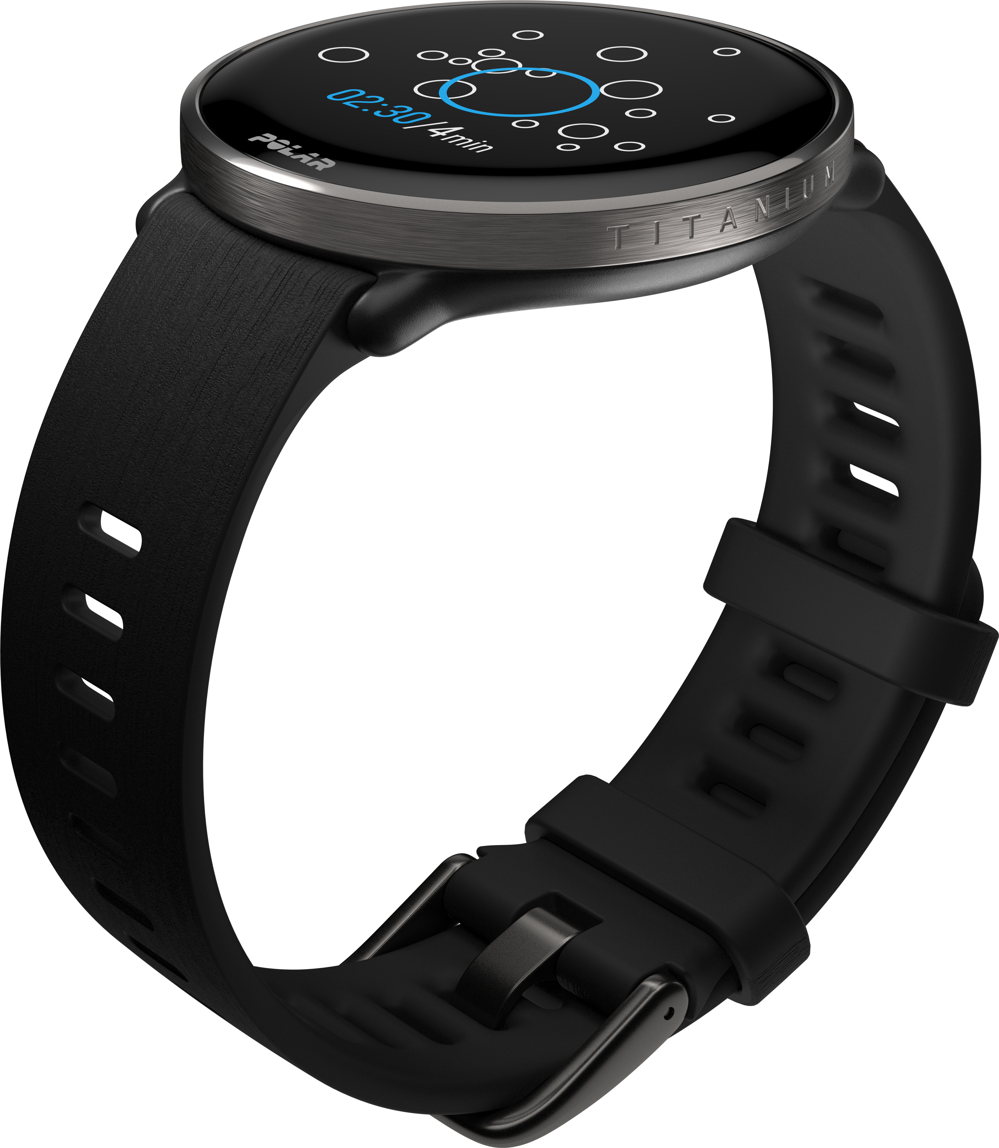 Polar Ignite 3 Titanium -urheilukello, musta