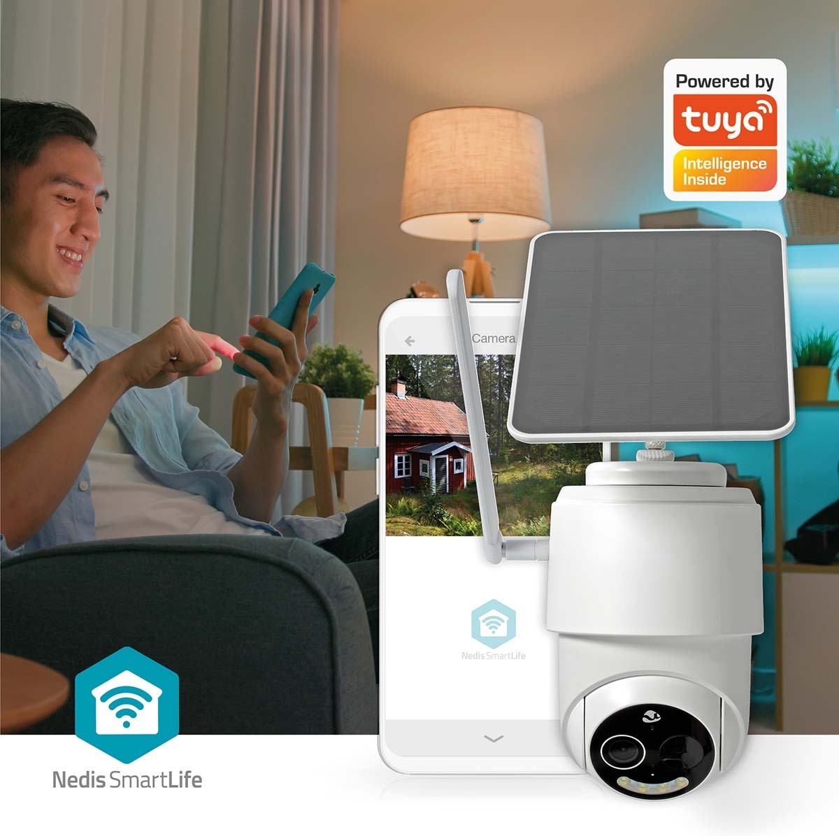 Nedis SmartLife SIMCBO50WT valvontakamera, ulkokäyttöön