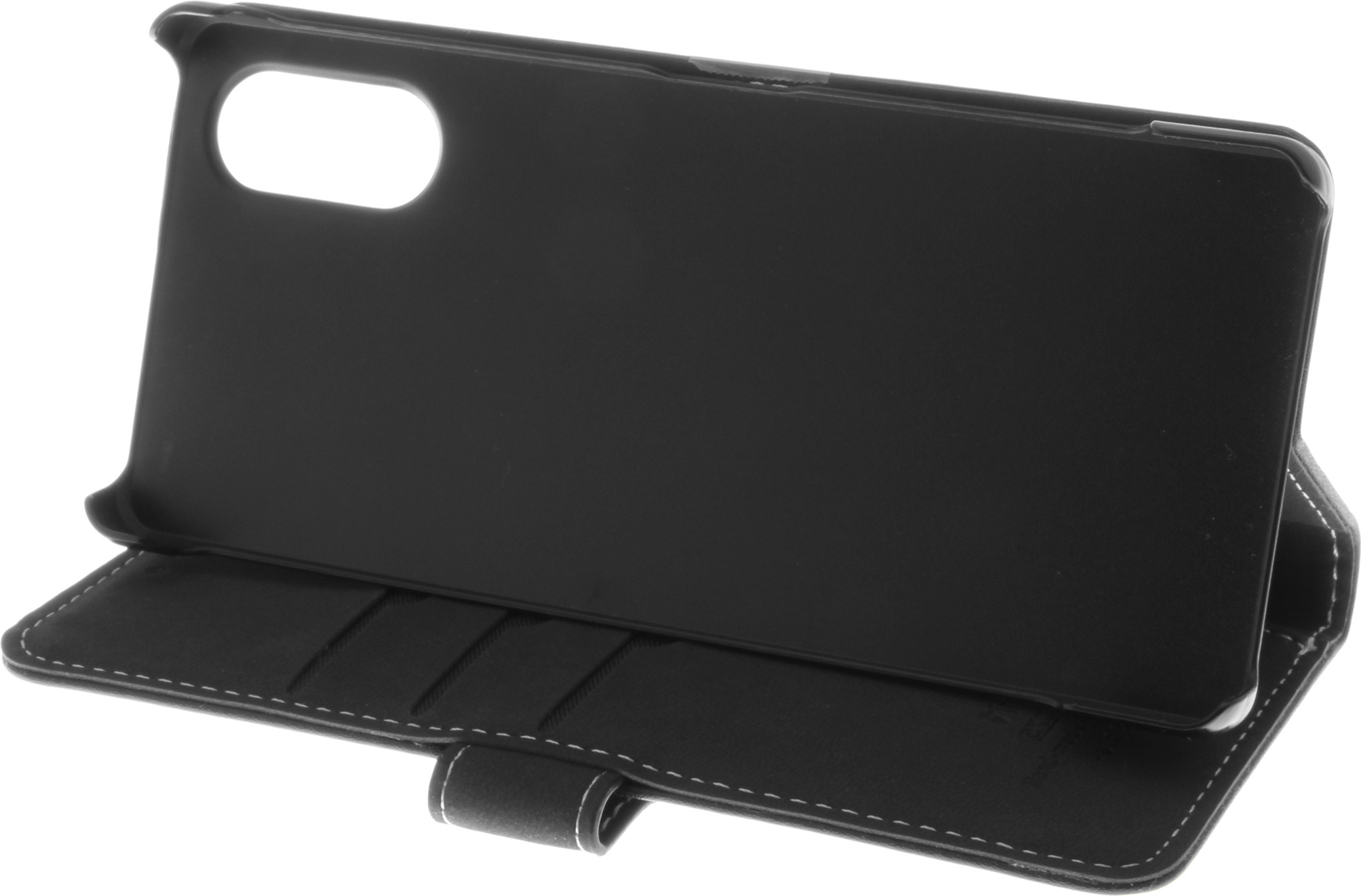 Insmat Exclusive Flip Case -lompakkokotelo, Sony Xperia 5 V, musta