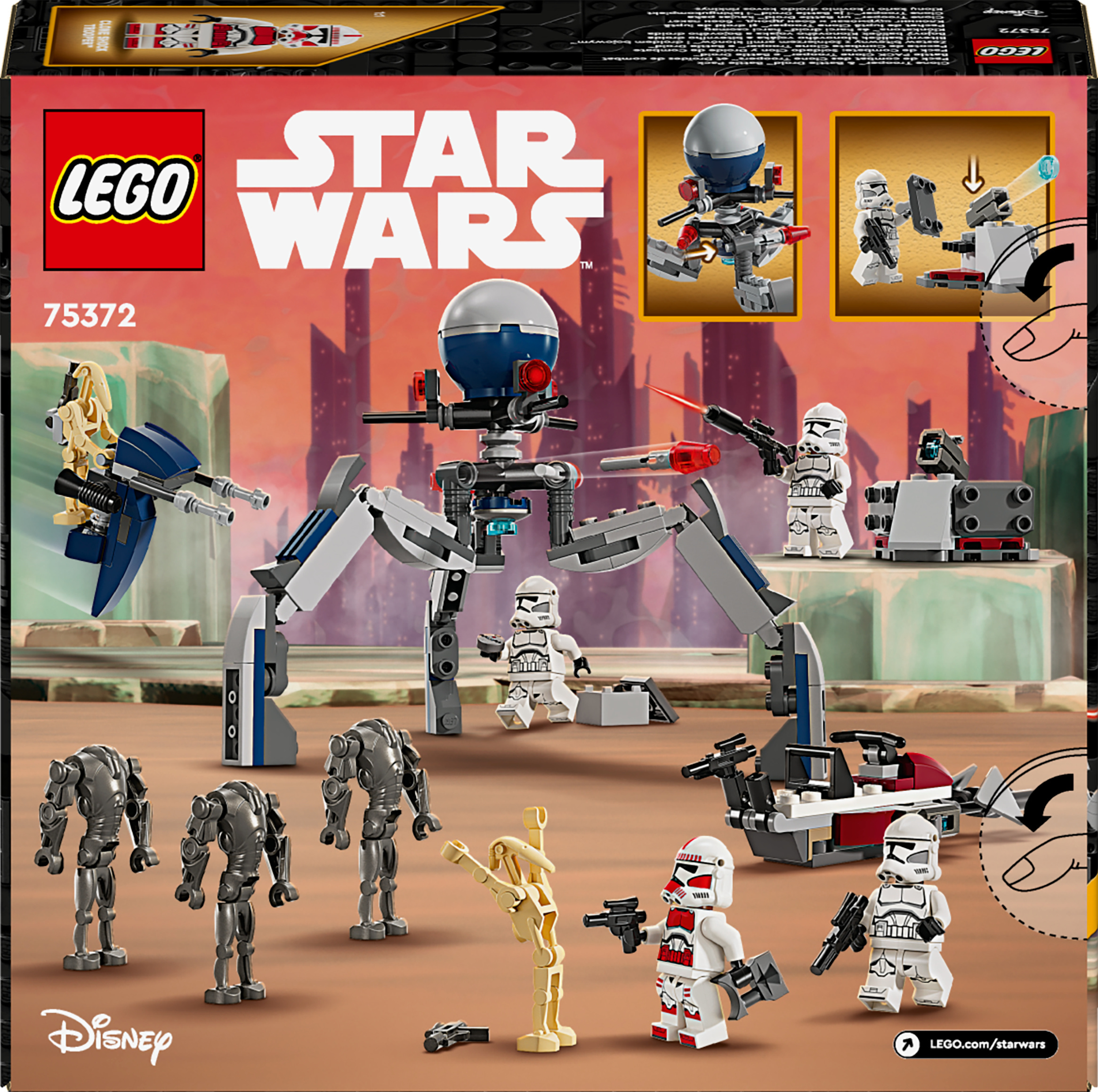 LEGO Star Wars 75372  - Kloonisoturin ja taisteludroidin taistelupakkaus