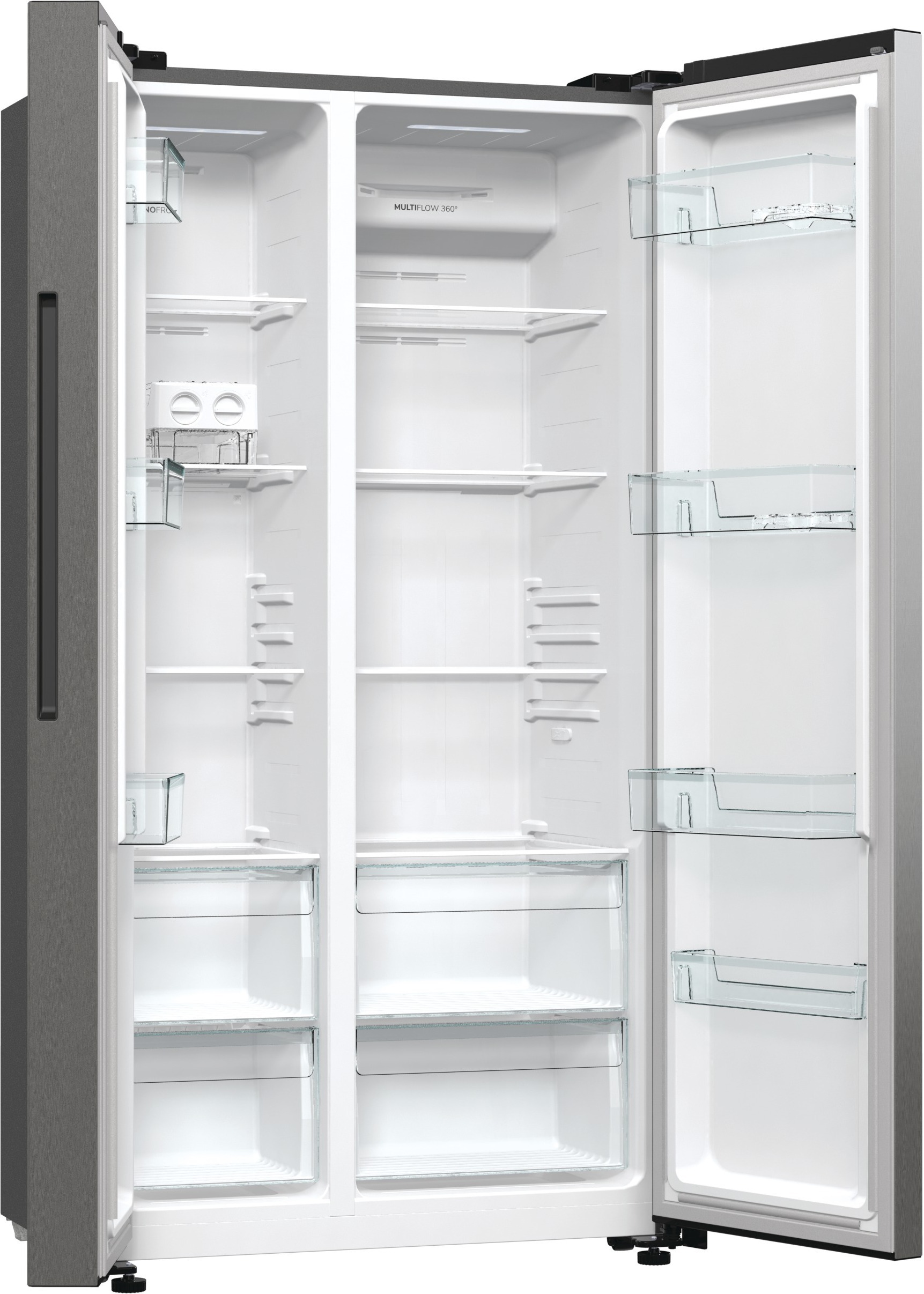 Gorenje NRR9185EAXL Side By Side, teräs