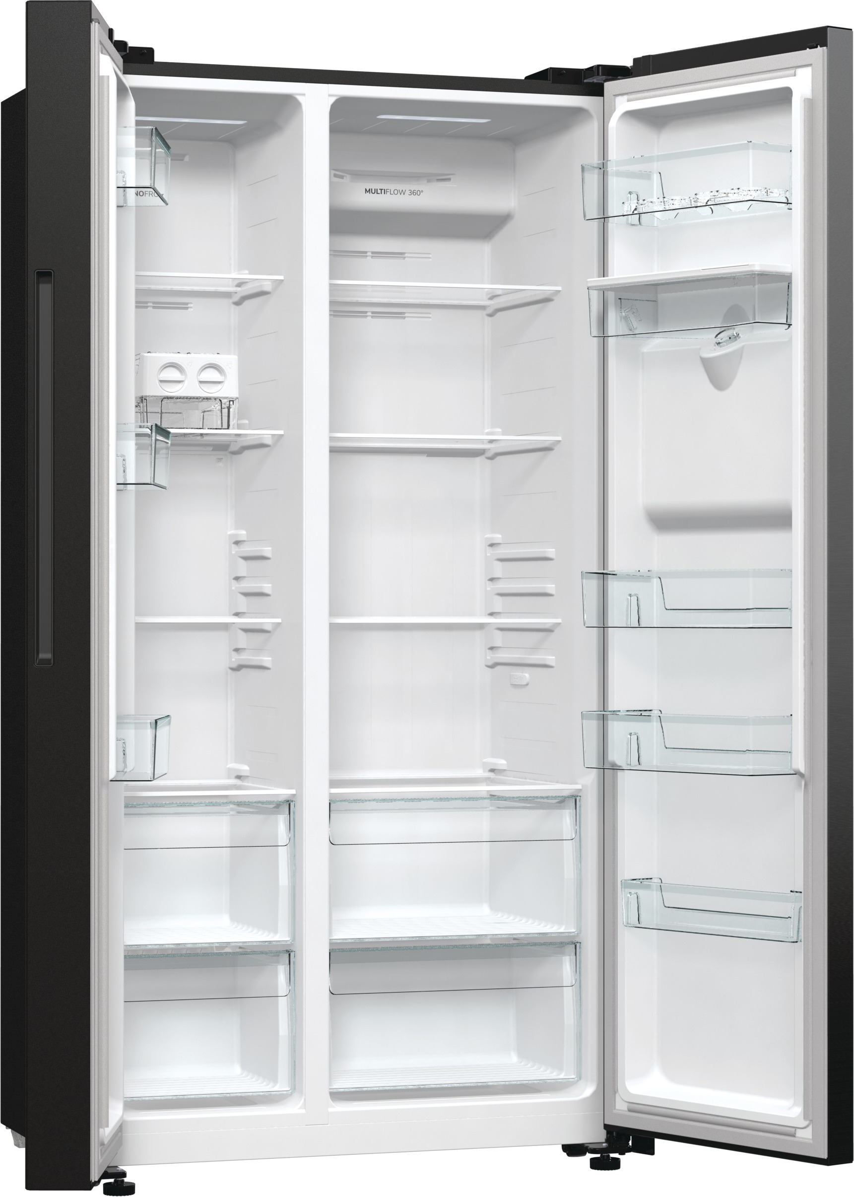Gorenje NRR9185EABXLWD Side By Side, musta