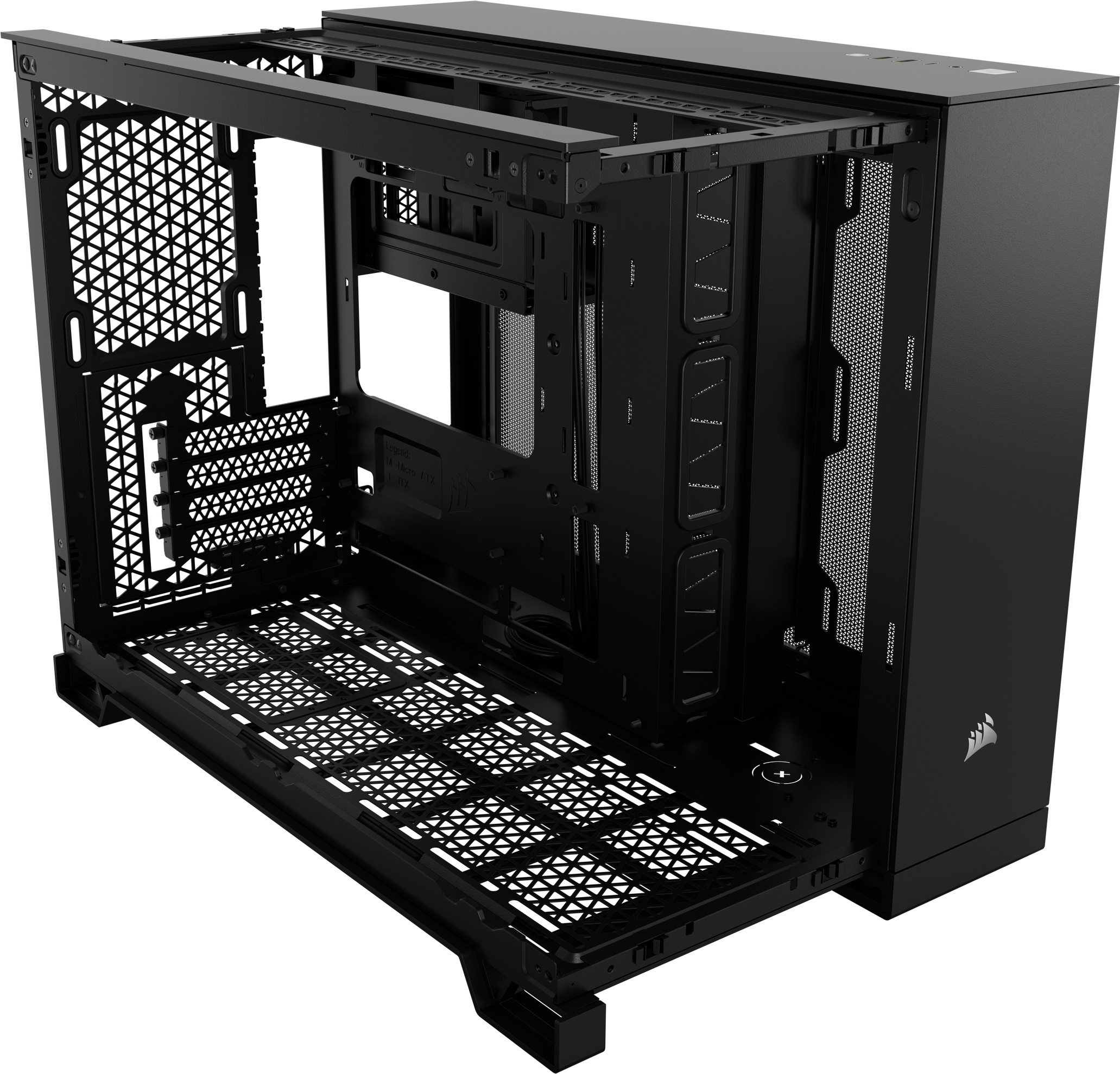 Corsair 2500D Airflow Micro-ATX-kotelo ikkunalla, musta