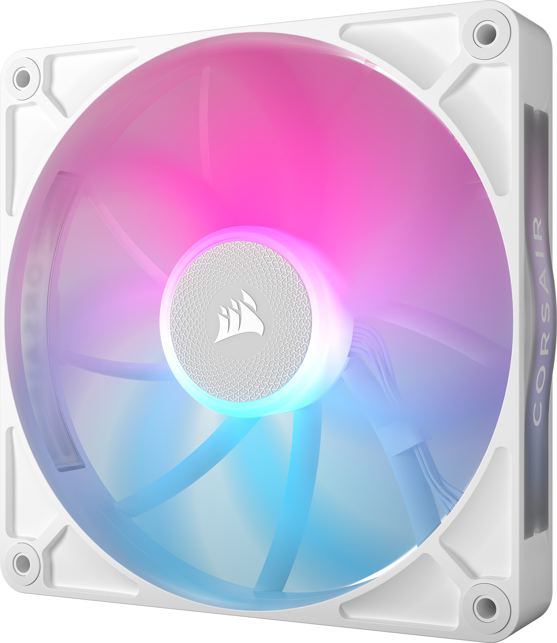 Corsair iCUE LINK RX140 RGB PWM Starter Kit -tuuletin, valkoinen, 140 mm, 2 kpl