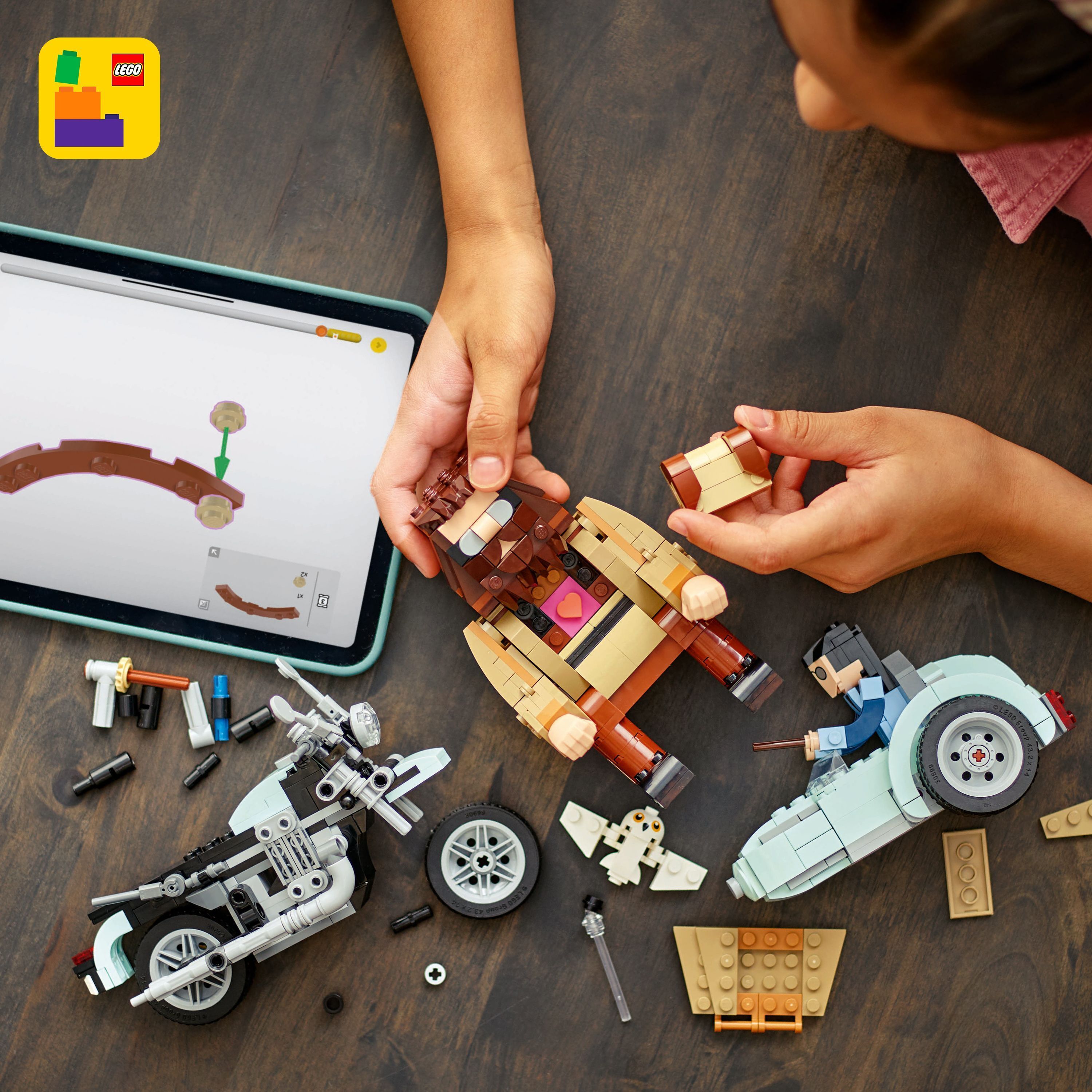 LEGO Harry Potter 76443 – Hagrid ja Harry moottoripyöräajelulla