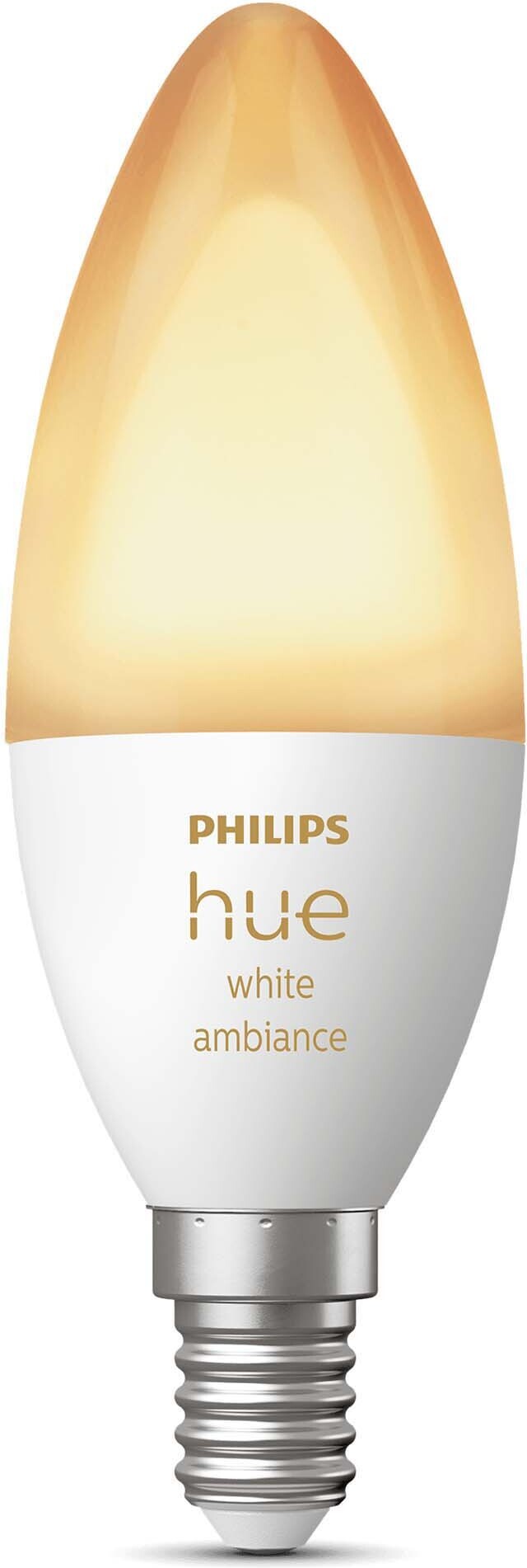 Philips Hue White Ambiance -LED-älylamppu, BT, E14, 470 lm
