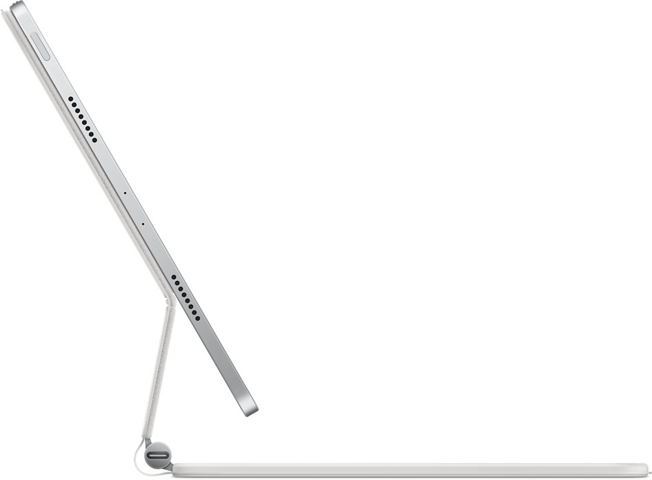 Apple Magic Keyboard 11" iPad Airille (M2) -näppäimistö ja suoja, valkoinen (MJQJ3)