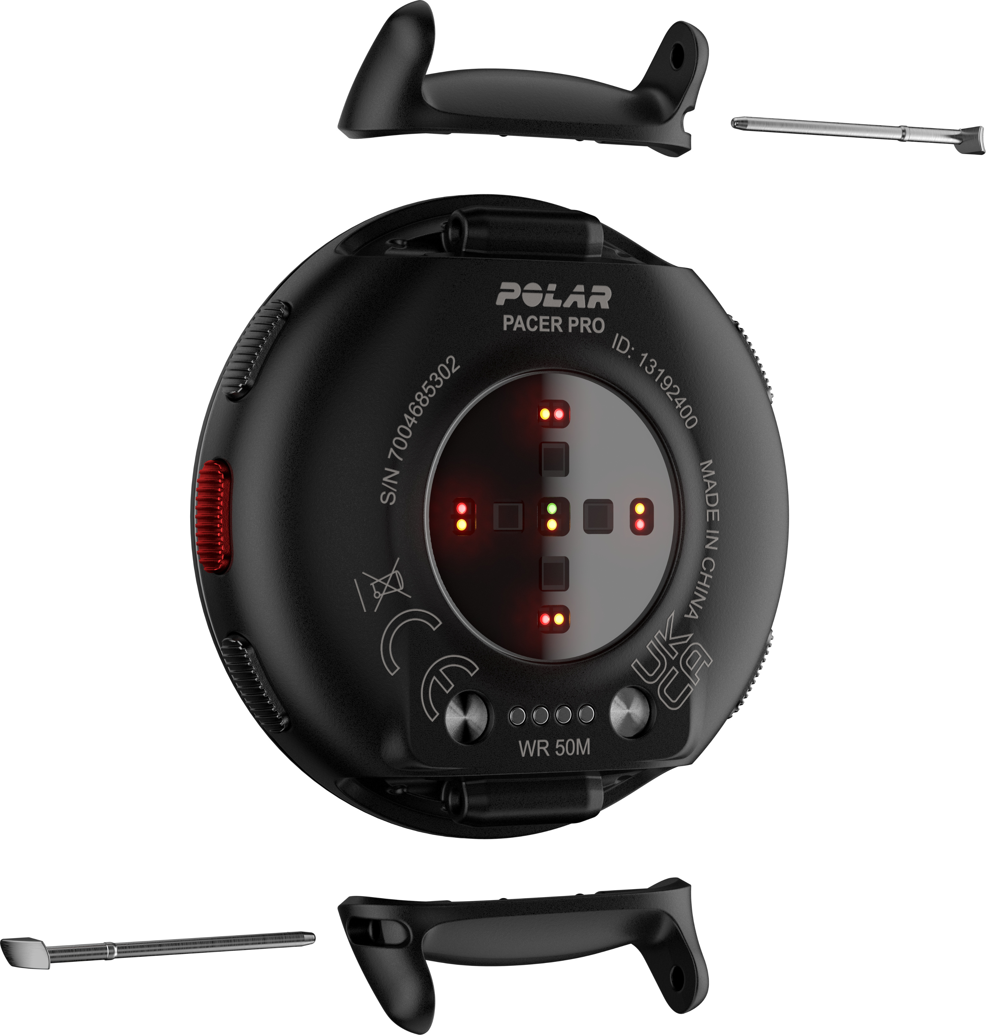 Polar Pacer Pro -GPS-juoksukello, Carbon Gray