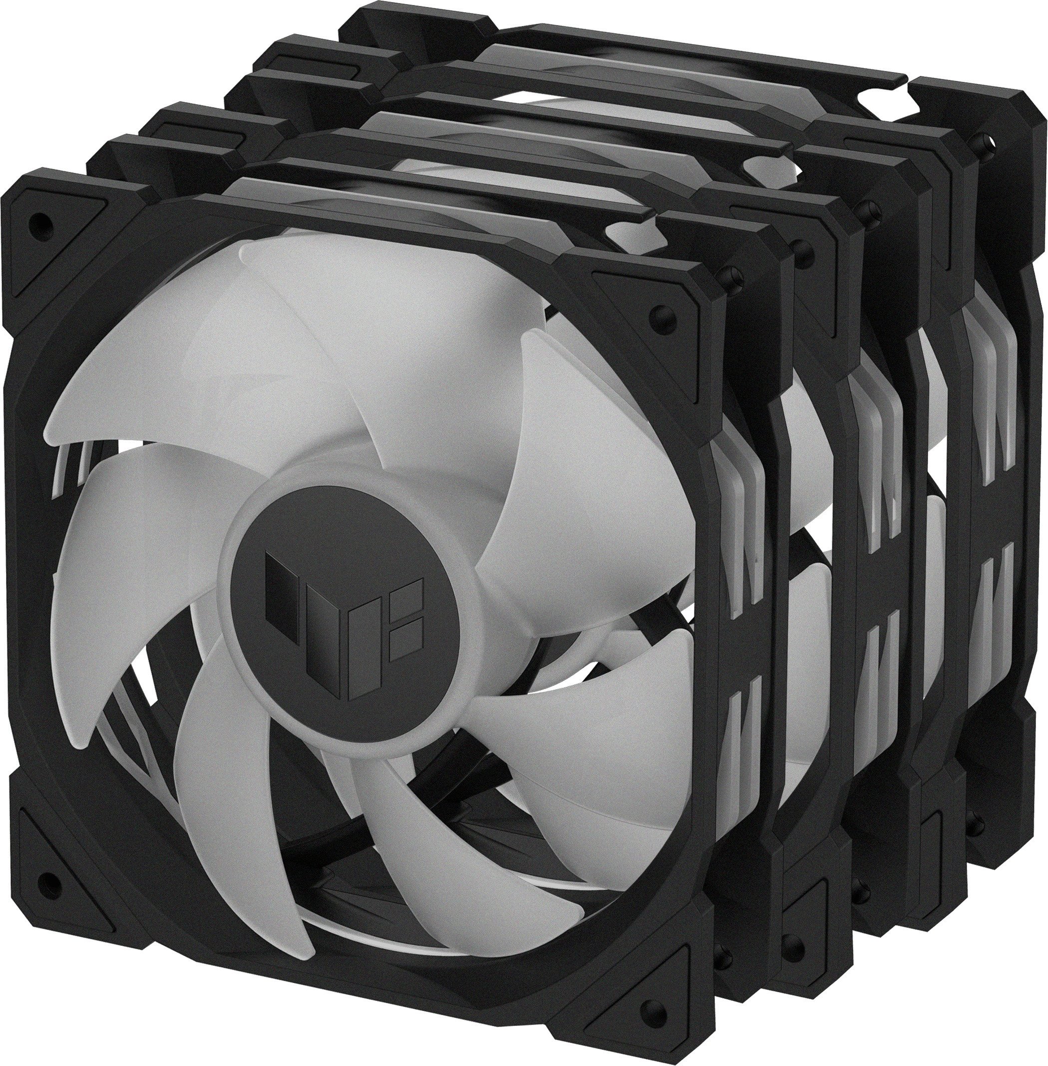 Asus TUF Gaming TR 120 ARGB PWM -tuuletin, 120 mm, musta, 3-pack