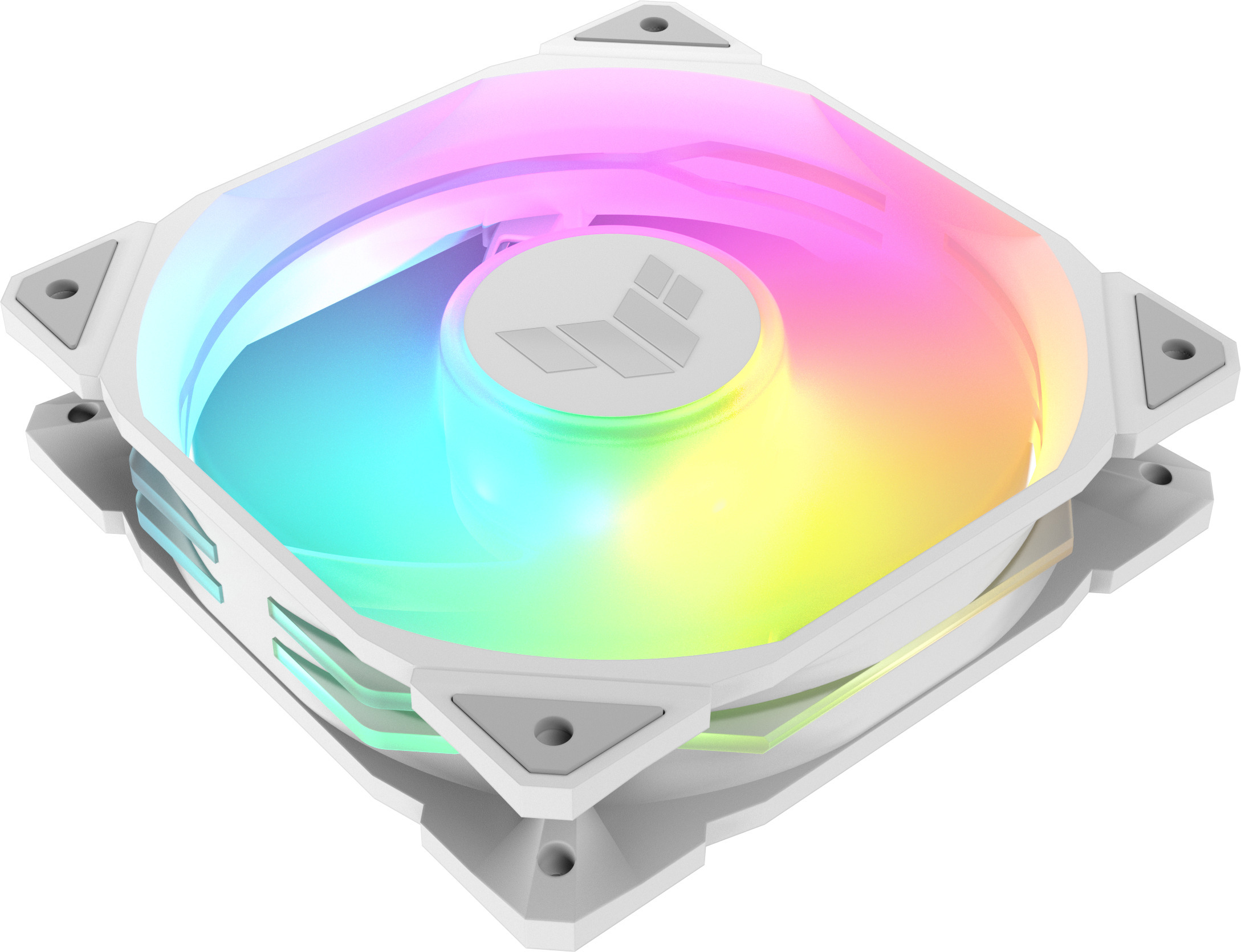 Asus TUF Gaming TR 120 ARGB Reverse PWM -tuuletin, 120 mm, valkoinen