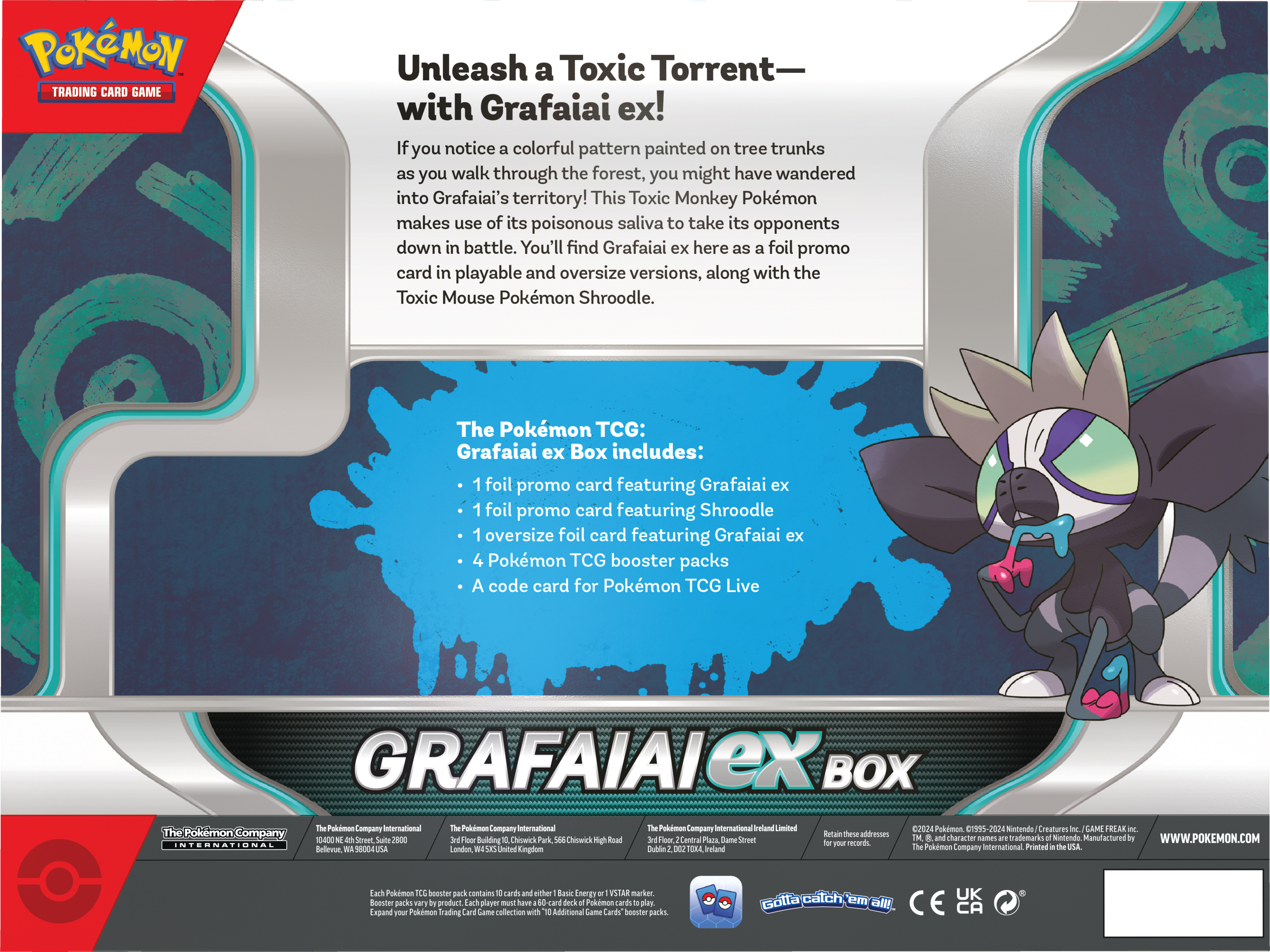 Pokemon TCG: Grafaiai ex Box -keräilykorttisetti