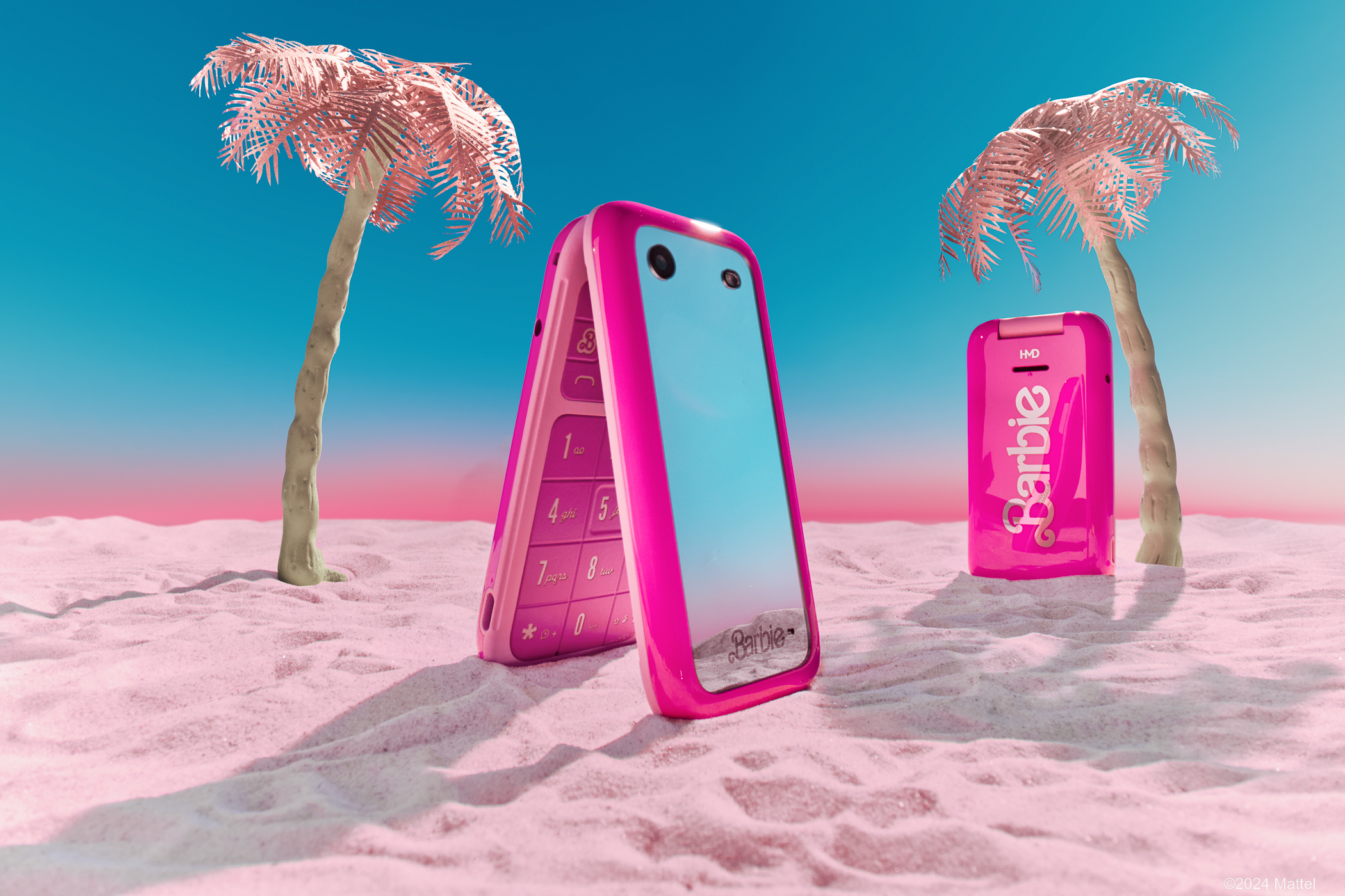HMD Barbie Phone -peruspuhelin Dual-SIM, pinkki