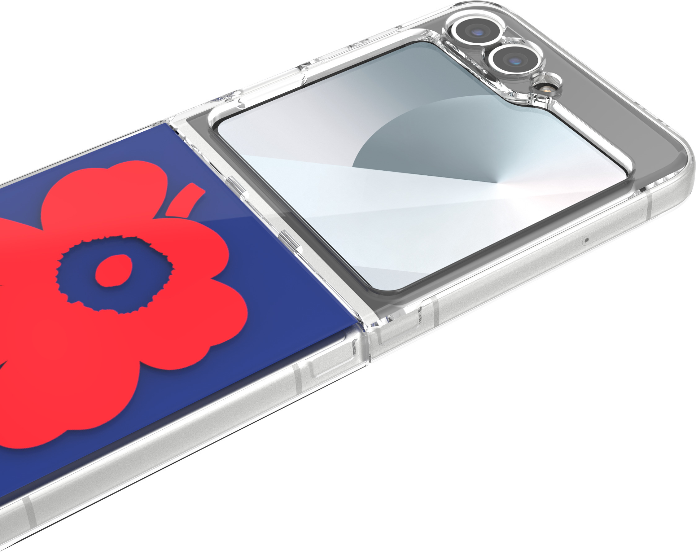 Samsung x Marimekko Dual Layer Case -suojakuori, Samsung Galaxy Z Flip6, sininen/punainen
