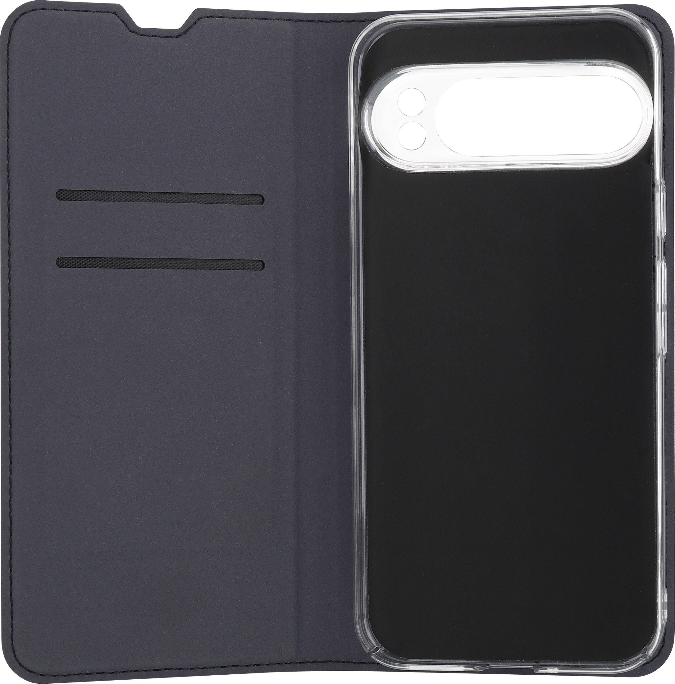 FoneKit BookCase -suojakotelo, Google Pixel 9 Pro XL, musta