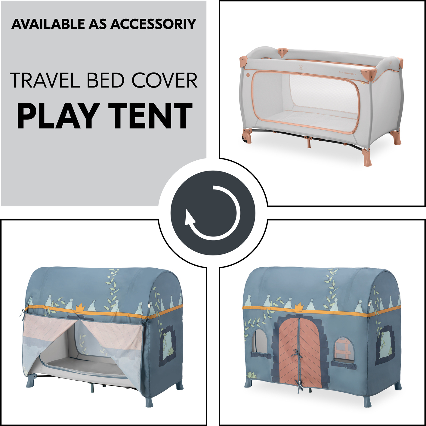 Hauck Sleep N Play Go Plus matkasänky, Dusty Blue