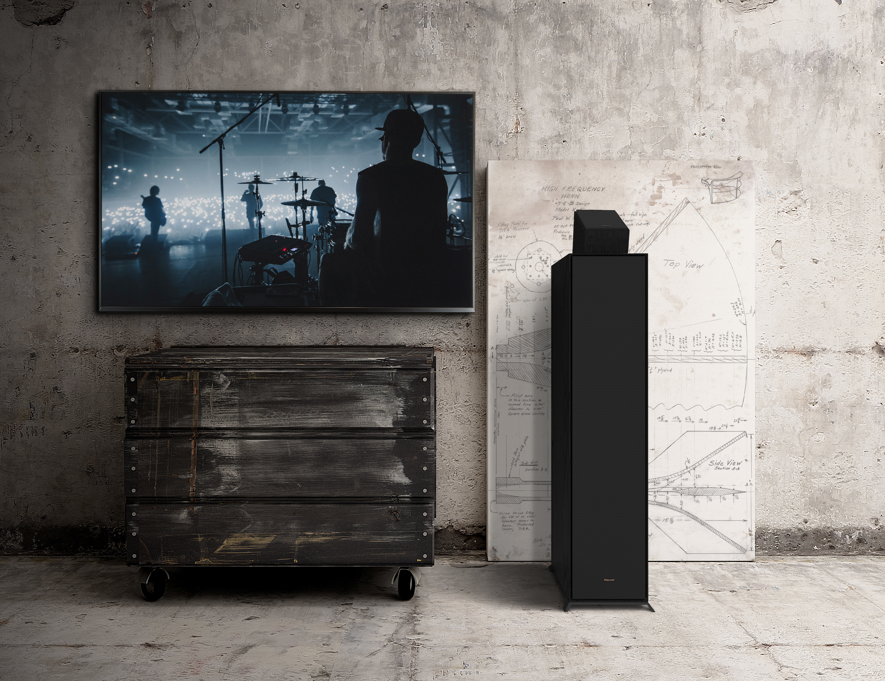 Klipsch R-40SA -Atmos/surround-kaiutinpari, musta