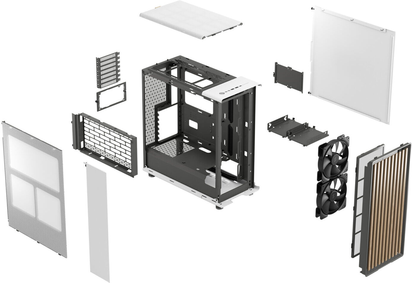 Fractal Design North ATX-kotelo, valkoinen