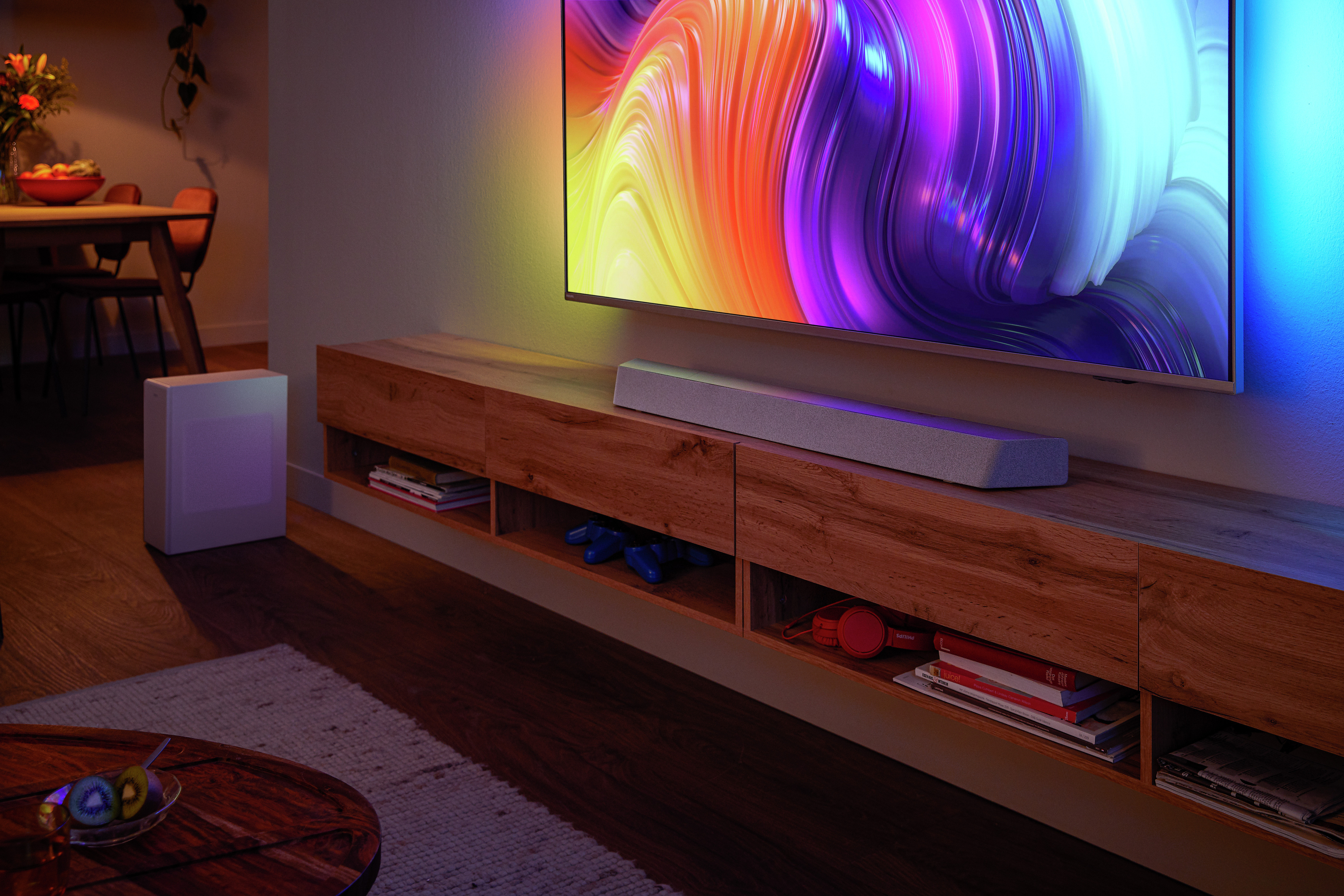 Philips TAB8507 3.1 Dolby Atmos Soundbar -äänijärjestelmä, hopea