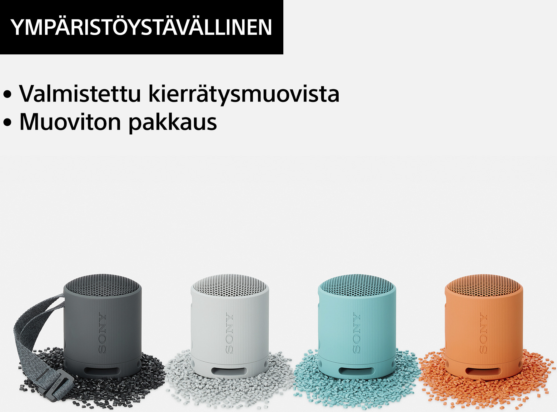 Sony SRS-XB100 Bluetooth-kaiutin, musta