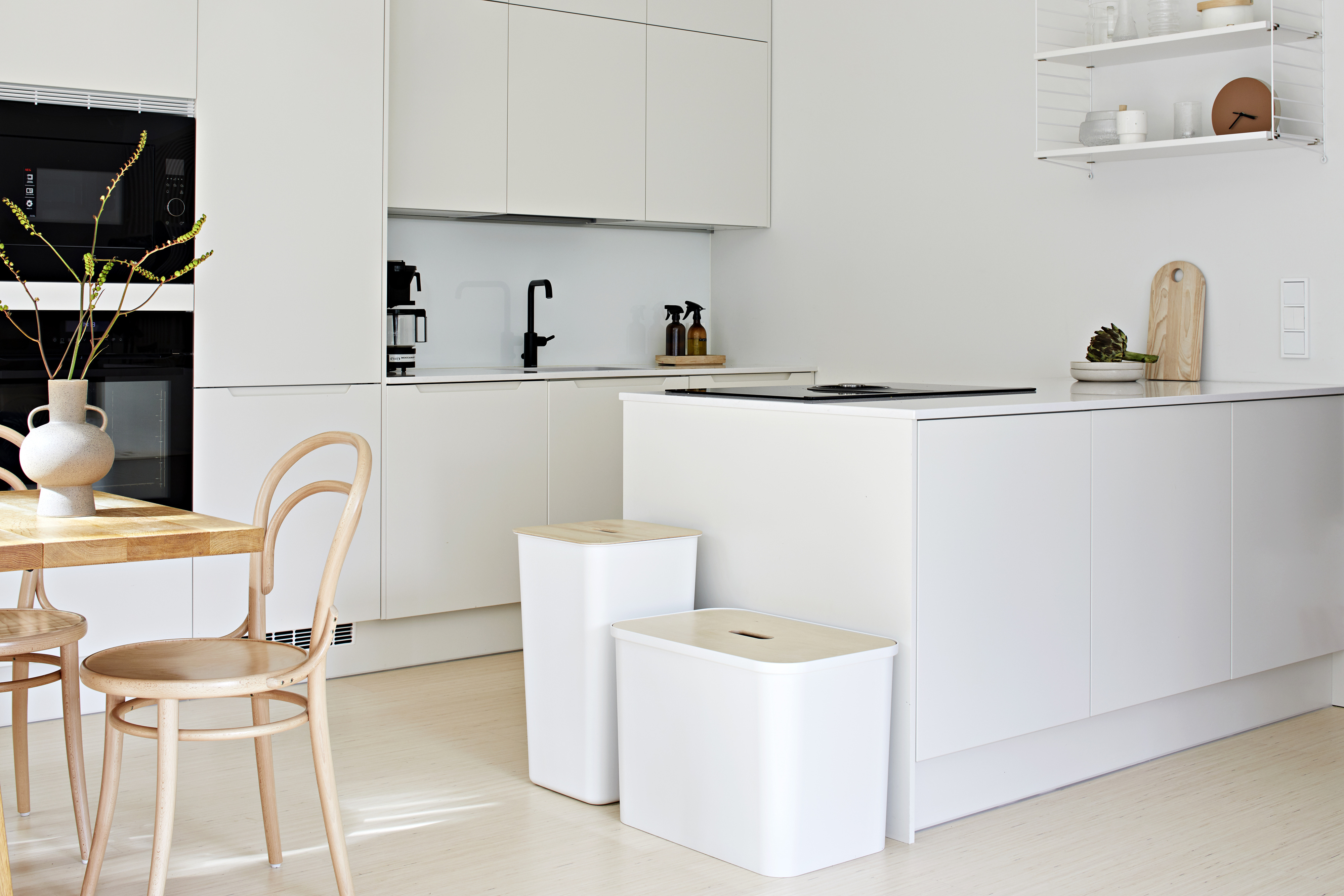 SmartStore Collect puukannella, 53 L, valkoinen