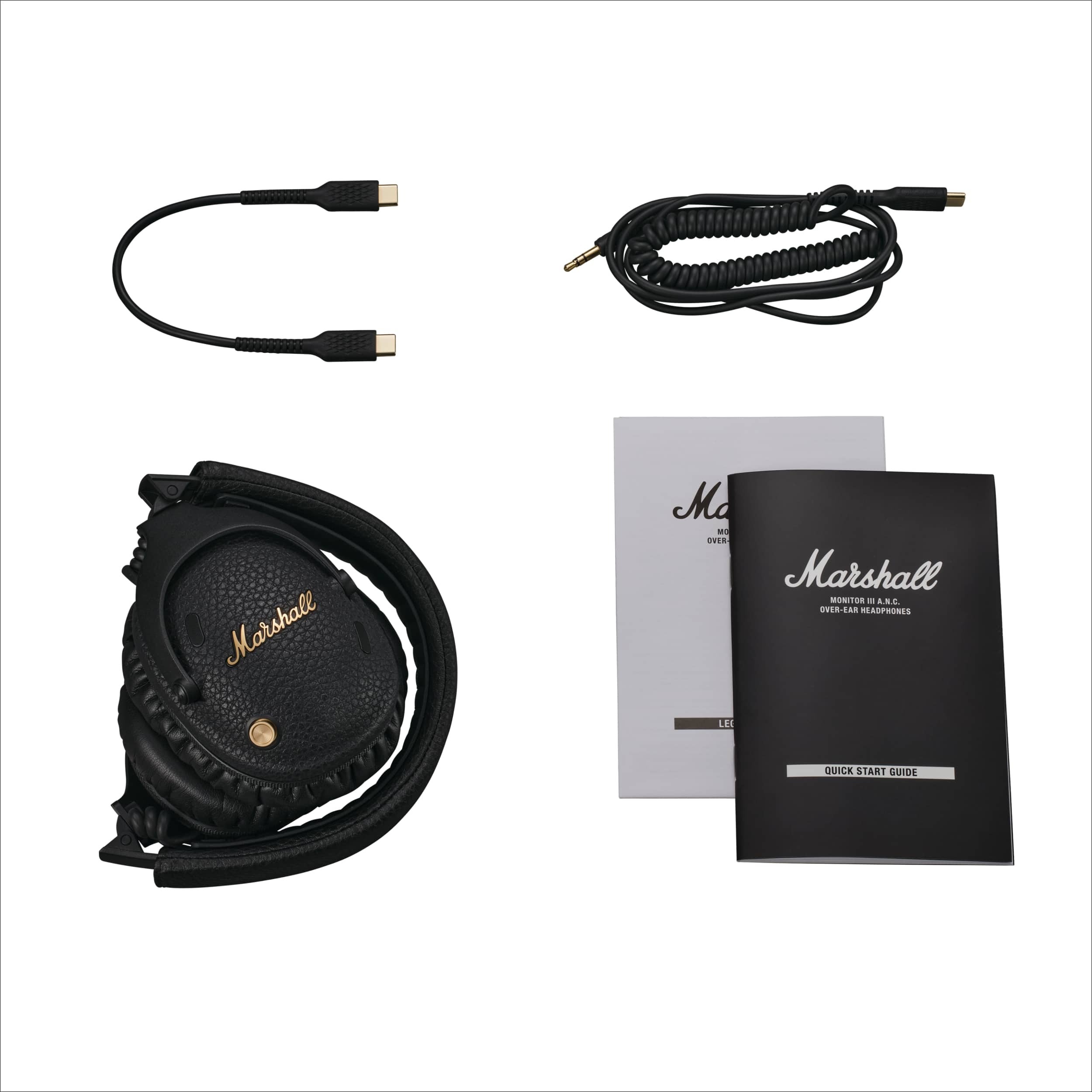 Marshall Monitor III ANC vastamelukuulokkeet, musta