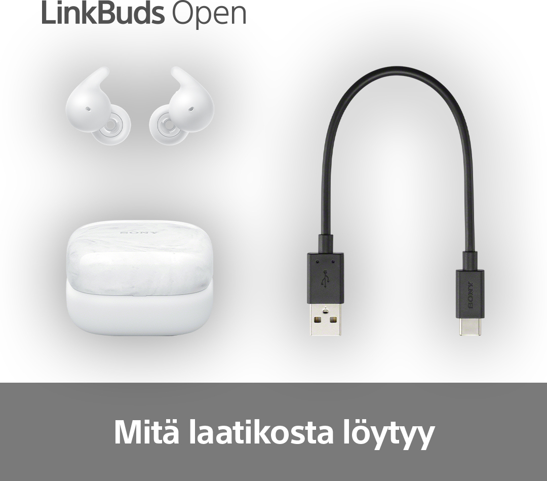 Sony Linkbuds Open langattomat nappikuulokkeet, musta 10 Sony Linkbuds Open langattomat nappikuulokkeet, musta - Image 10