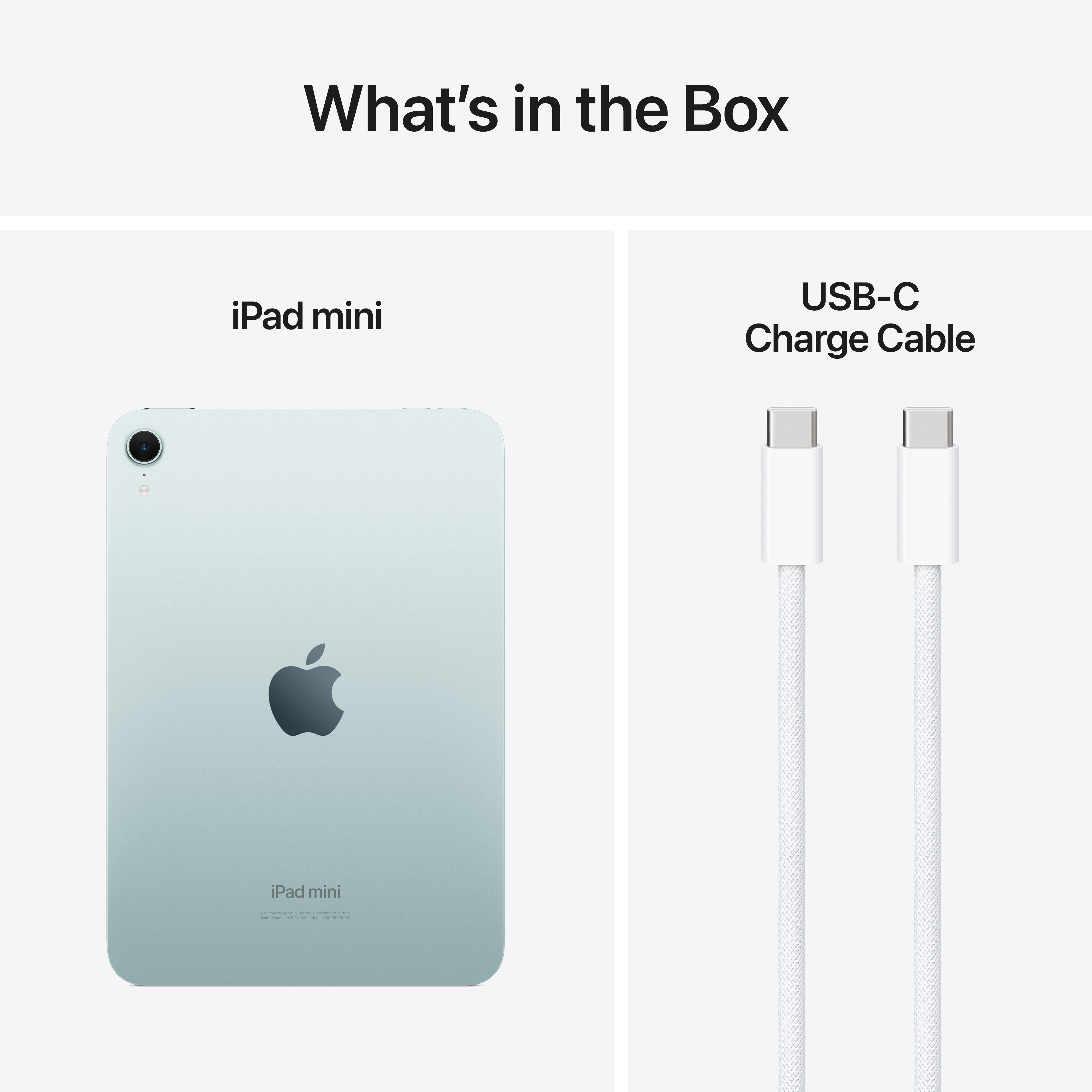 Apple iPad mini 128 Gt WiFi 2024 -tabletti, sininen (MXN73)