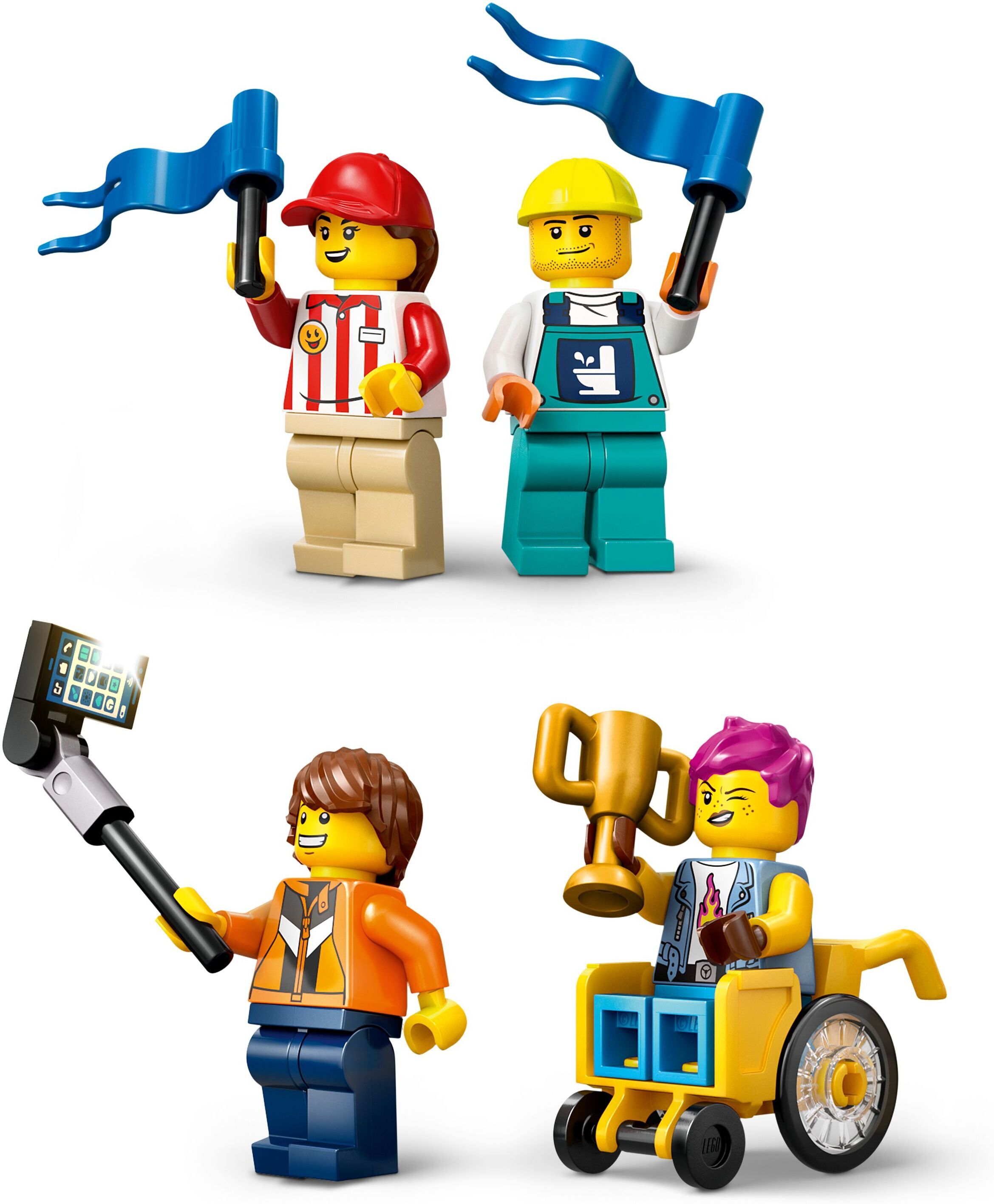 LEGO City 60460 – Ei rajoja: Kilpa-autojen ramppirata