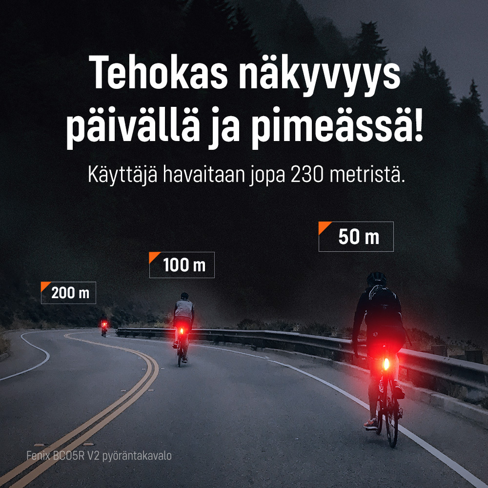 Fenix BC26R + BC05R V2.0 -pyöränvalopaketti