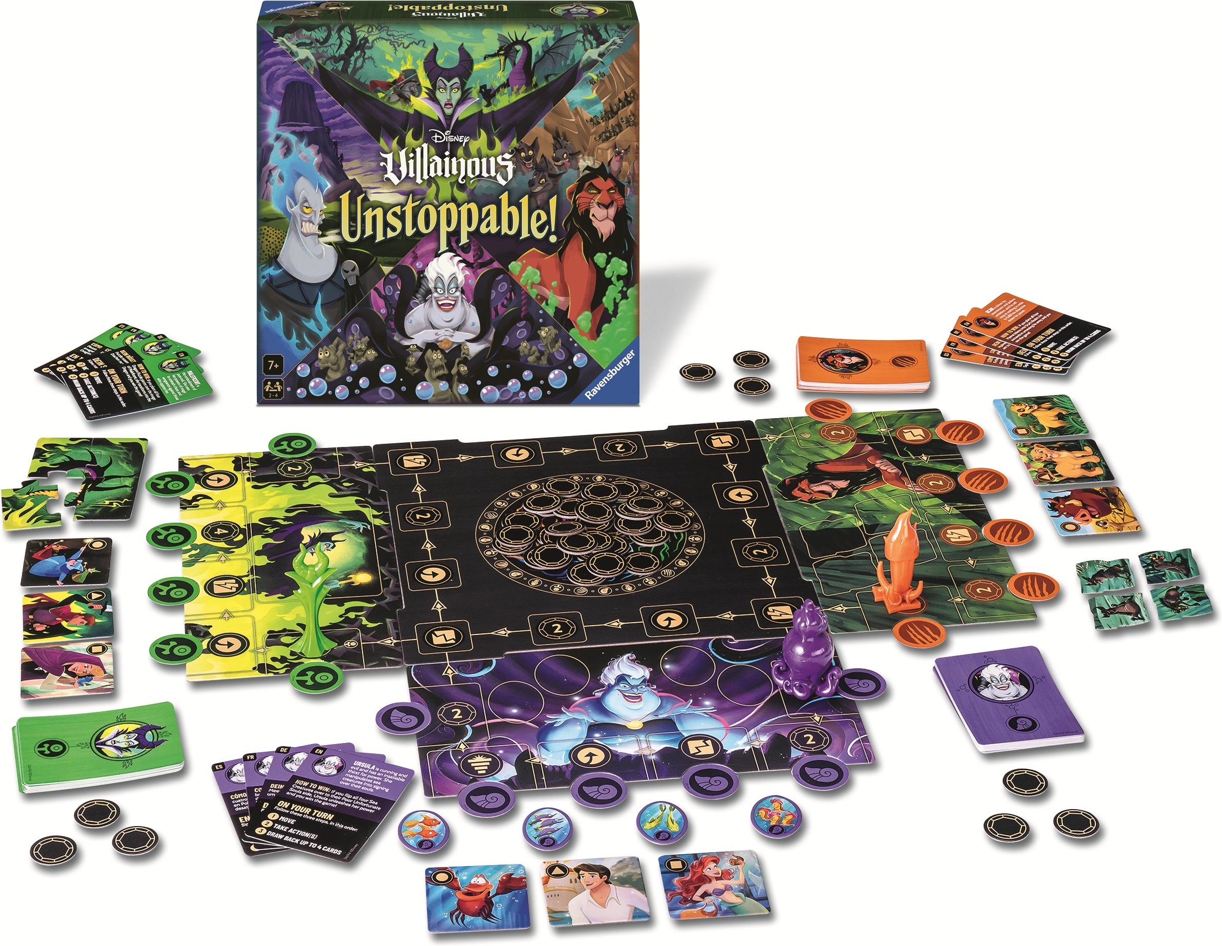 Ravensburger Disney Villainous Unstoppable! Englanninkielinen