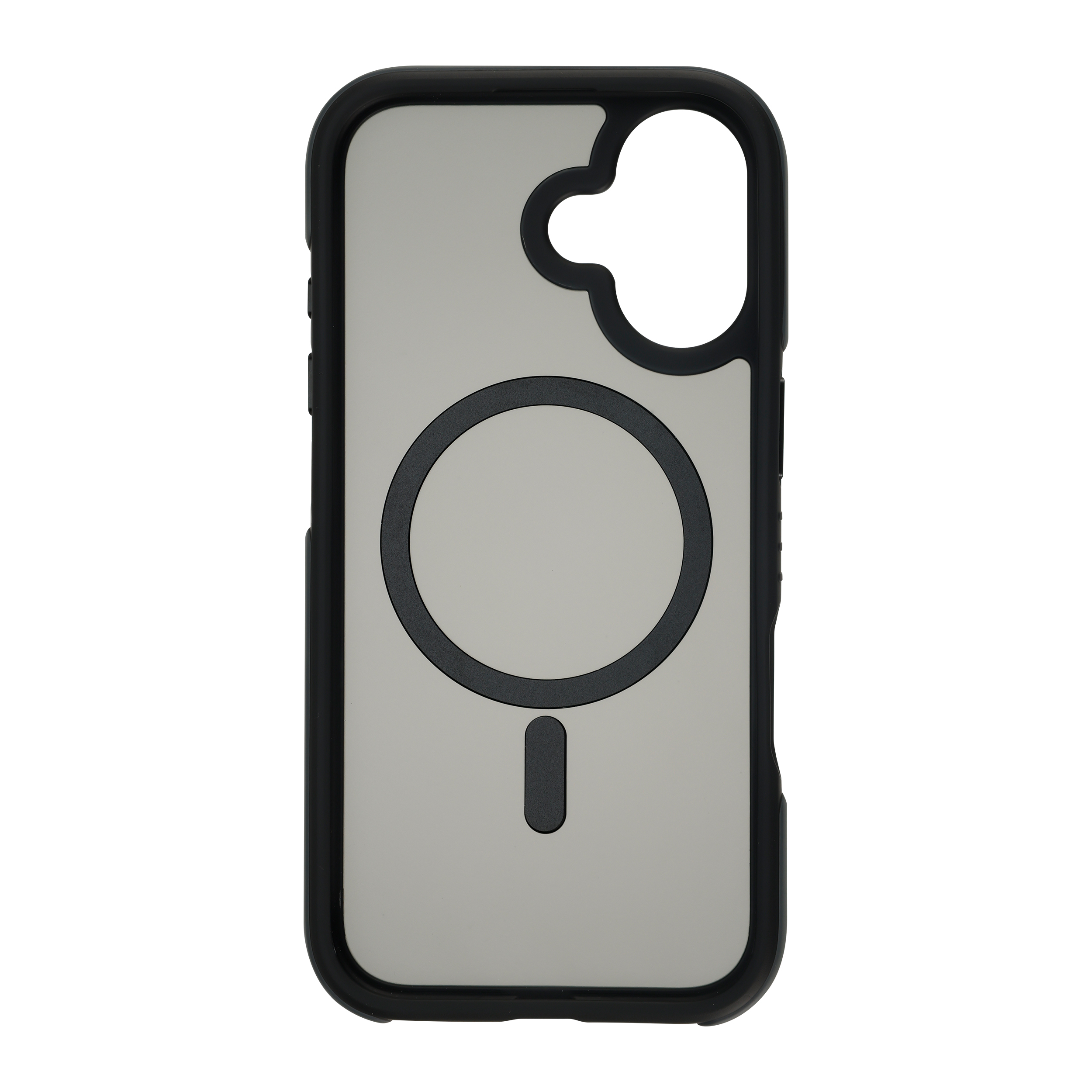 FoneKit Drop-Proof iskunkestävä MagSafe-yhteensopiva suojakuori, iPhone 17, musta/harmaa