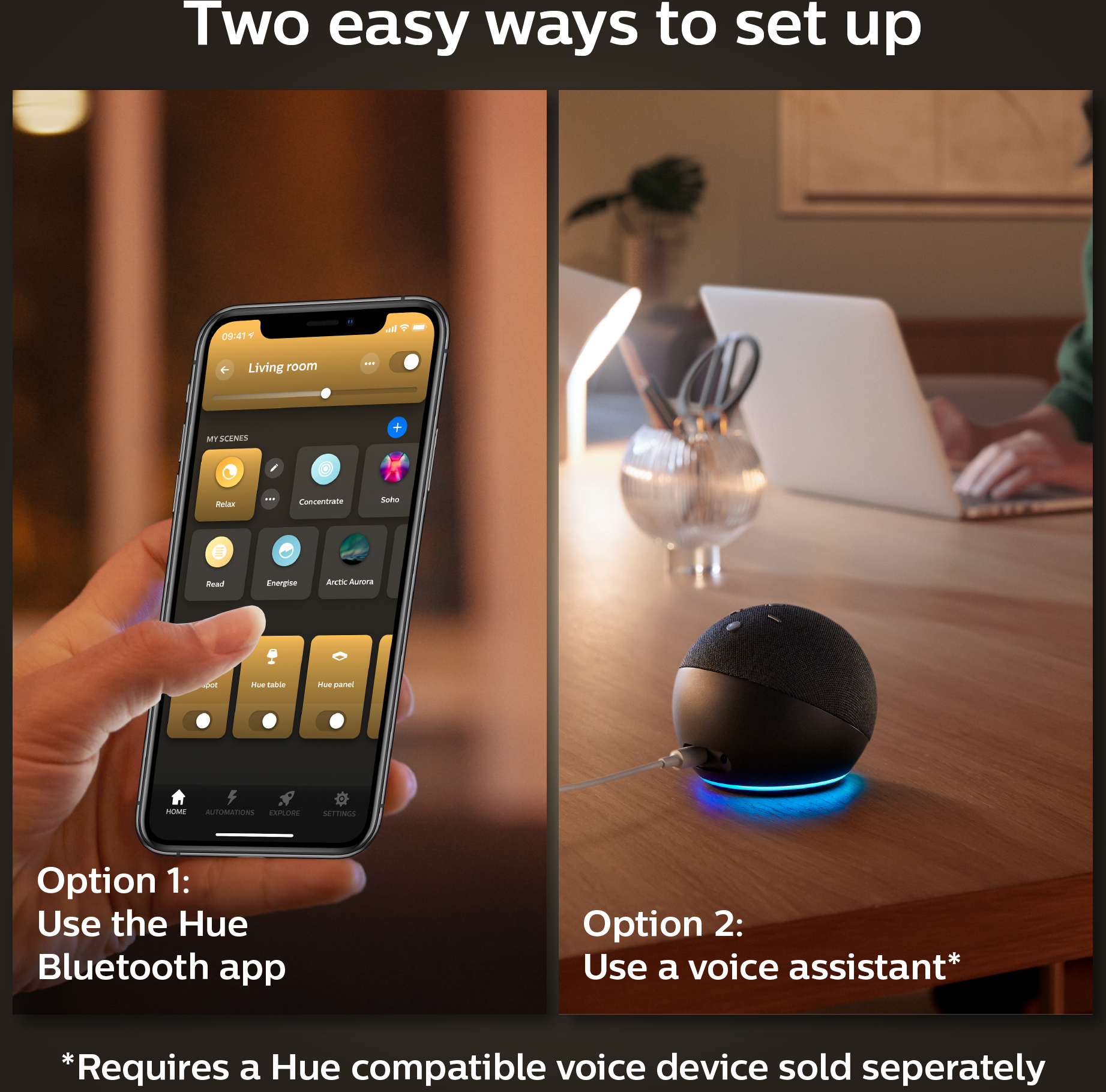 Philips Hue -LED-älylamppu, White Ambiance, E27